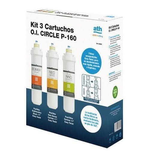 Ath - Kit recambio 3 cartuchos ósmosis CIRCLE - BricoandPool