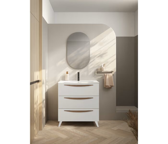 Bathroom furniture VISOBATH arc 3 drawers, with legs