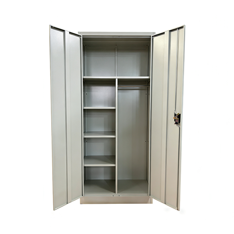 Armoire casier métallique 6 compartiments avec serrures 180x80x40 cm gris