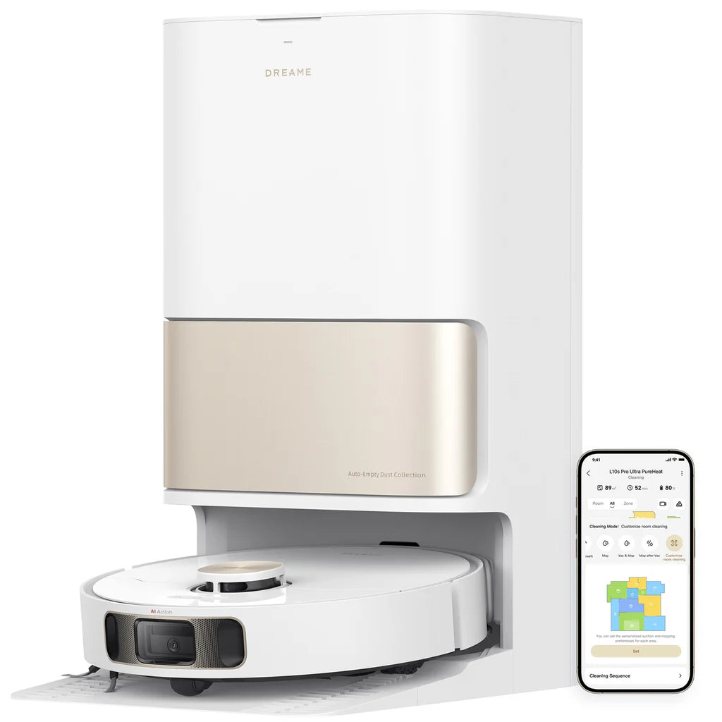 Dreame – L10s Pro Ultra Heat Robot aspirador y fregasuelos con base automática para hogar