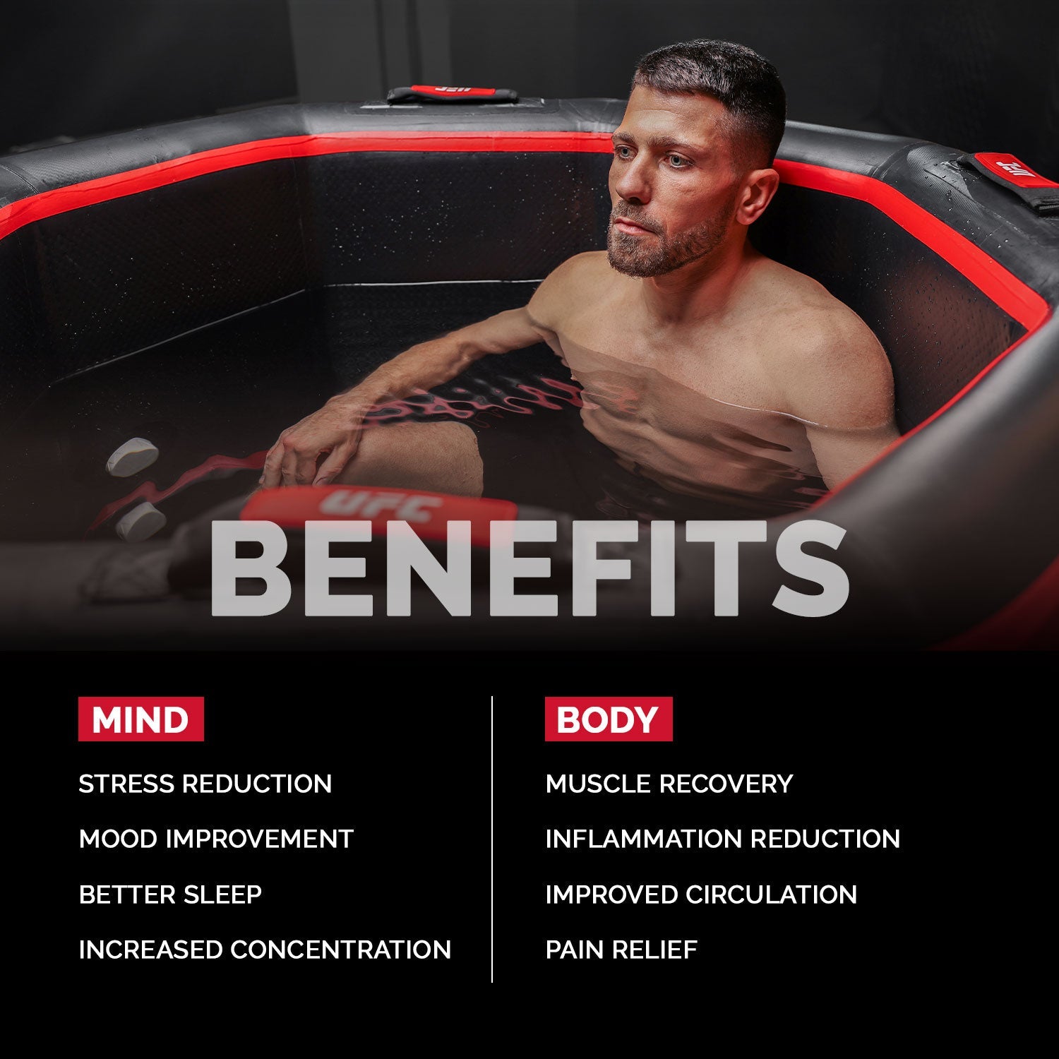 Baño de Hielo Netspa UFC Octagon IceBath Kit enfriador 3 - 40°C 5kw incluido - BricoandPool