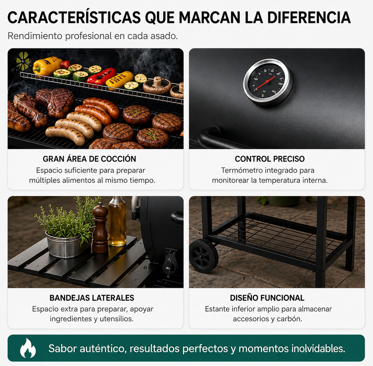 Barbecue a Carbone con Coperchio e Ventilazione Regolabile per Giardino con Ruote