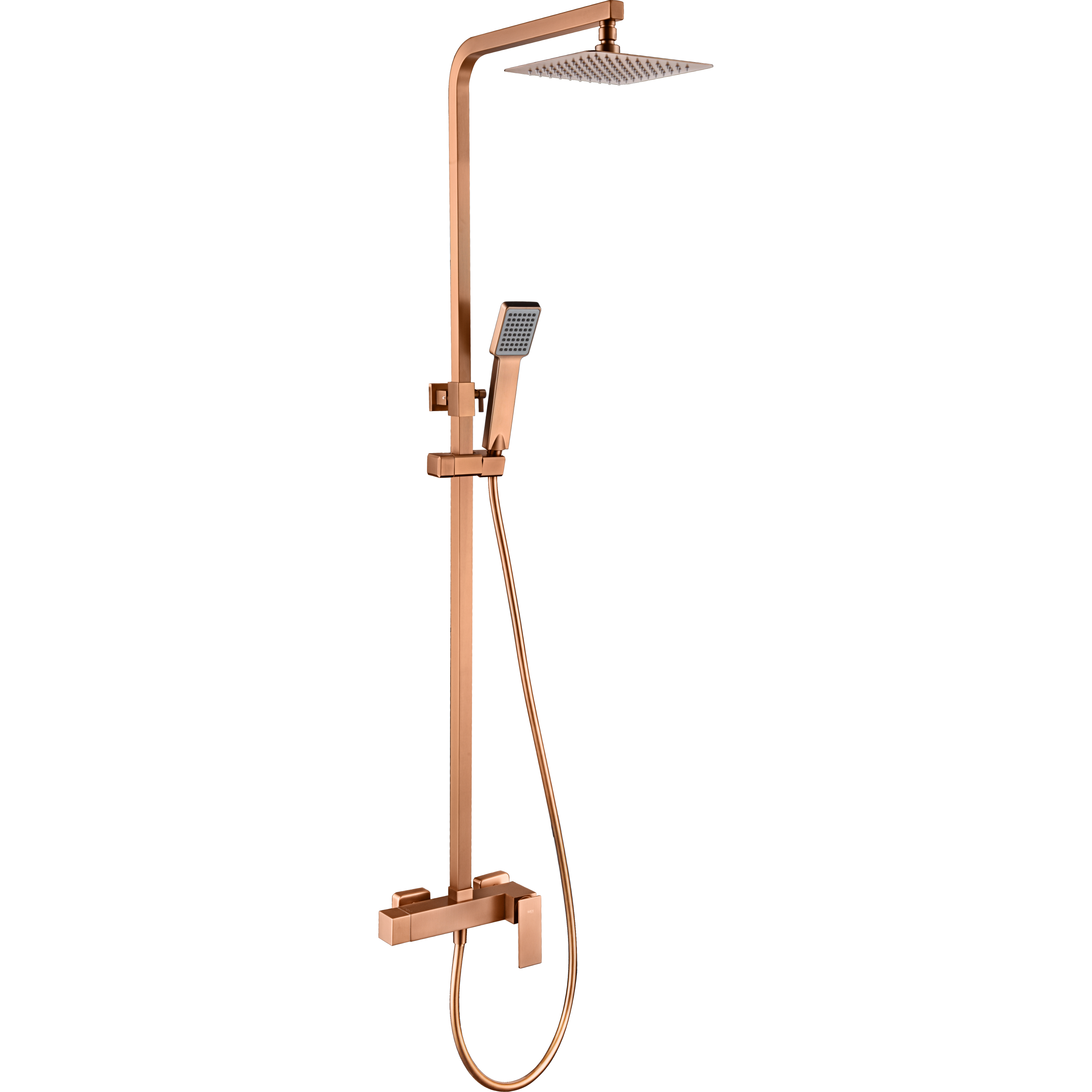 IMEX - Set douche monomando pisa geborsteld roze goud