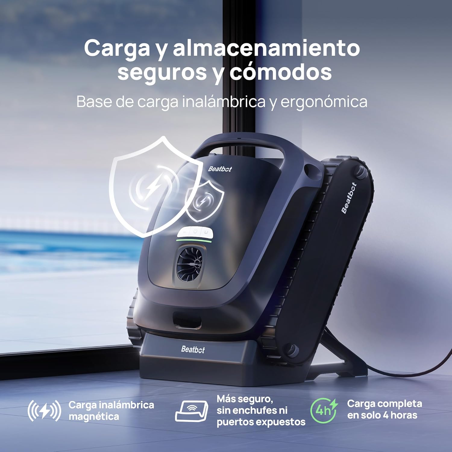 Beatbot - Robot limpiafondos de piscina sin cables AquaSense 2 - BricoandPool