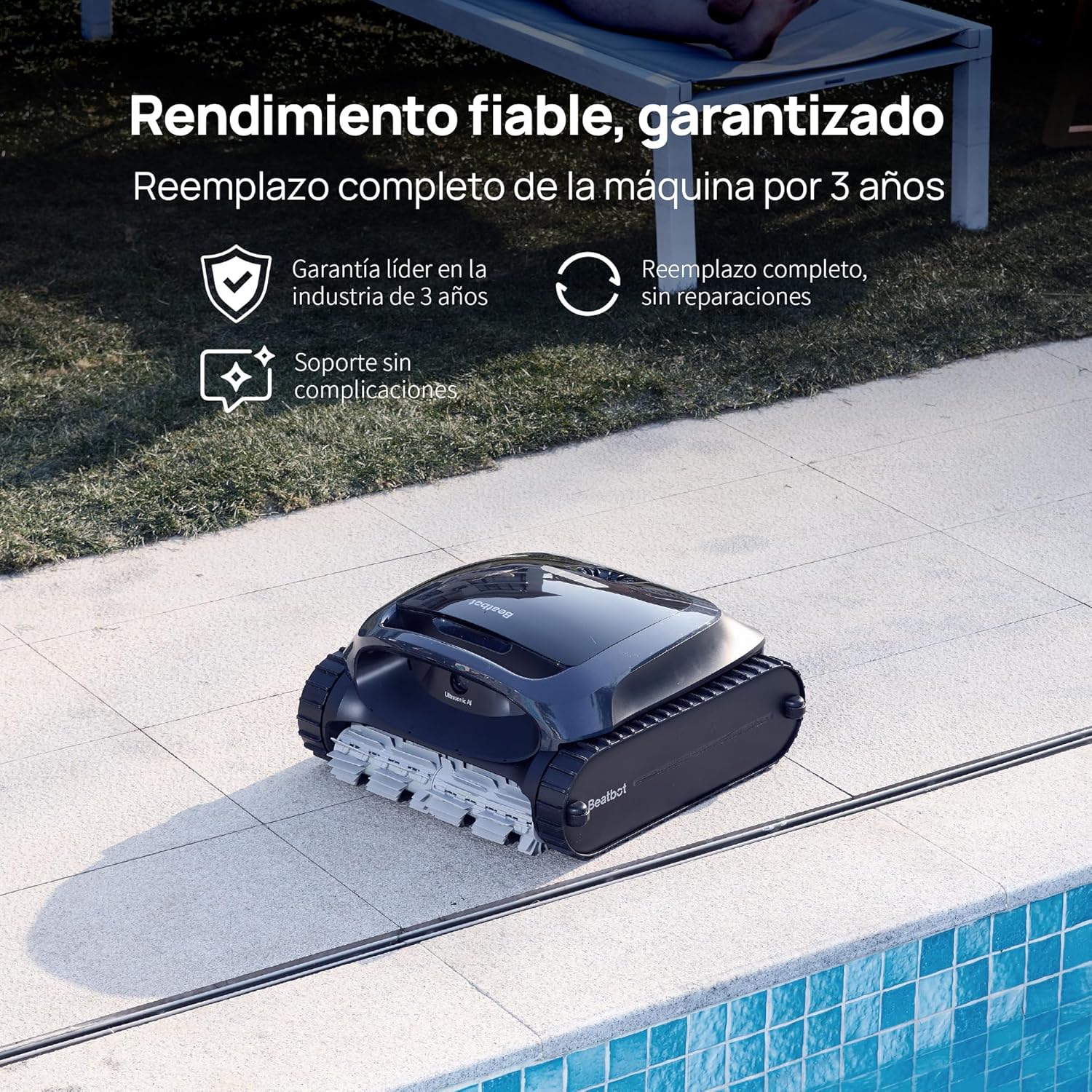 Beatbot - Robot limpiafondos de piscina sin cables AquaSense 2 - BricoandPool