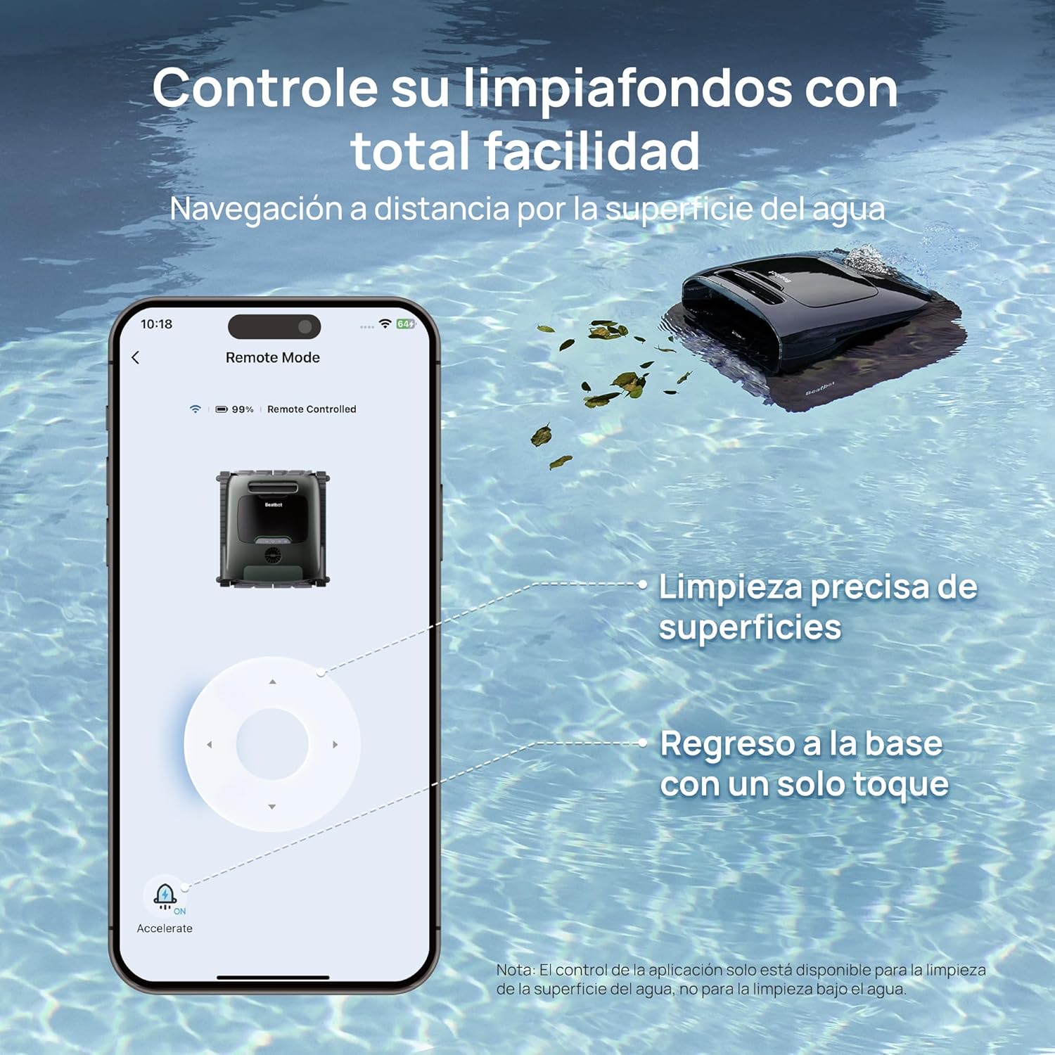 Beatbot - Robot limpiafondos de piscina sin cables AquaSense 2 Pro - BricoandPool