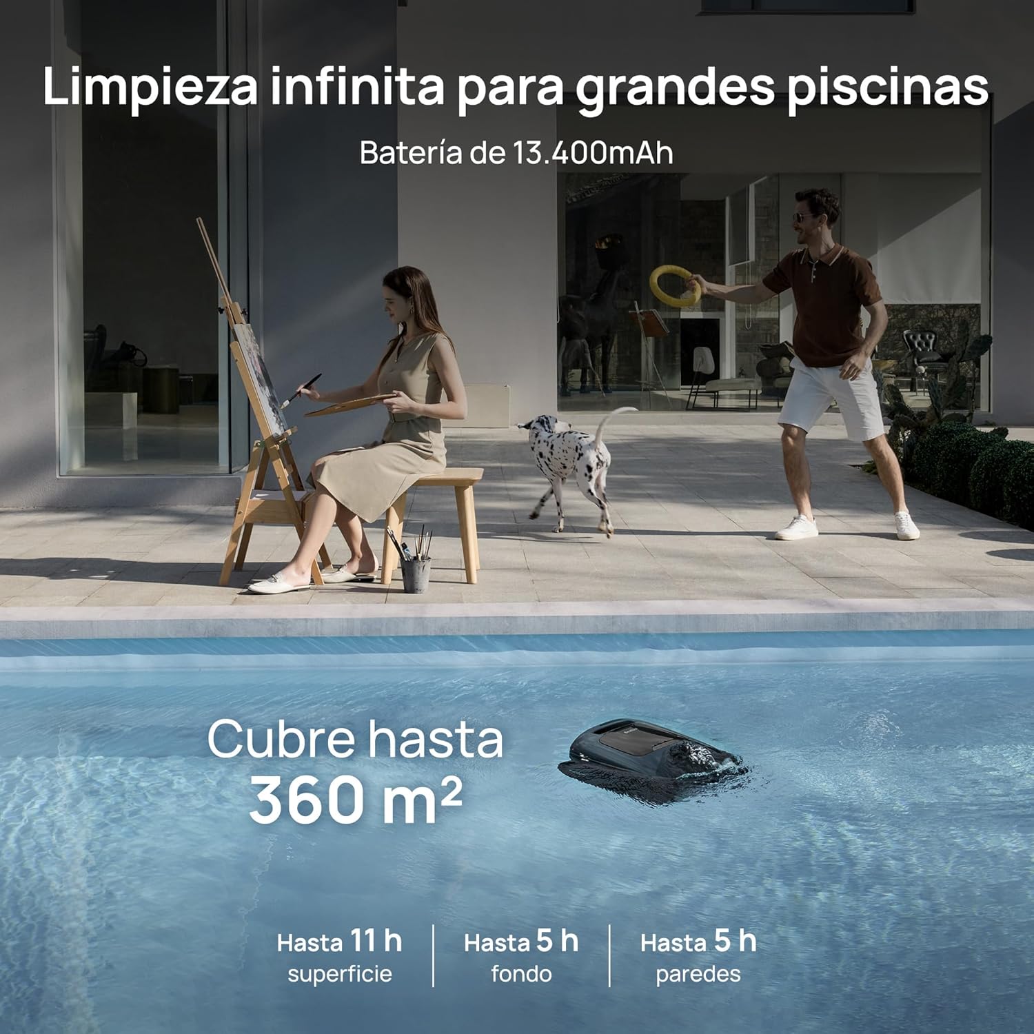 Beatbot - Robot limpiafondos de piscina sin cables AquaSense 2 Pro - BricoandPool