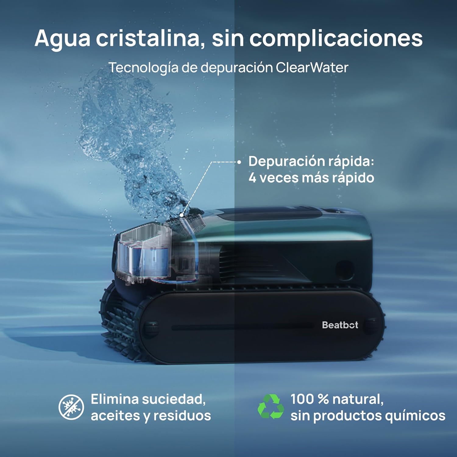 Beatbot - Robot limpiafondos de piscina sin cables AquaSense 2 Pro - BricoandPool