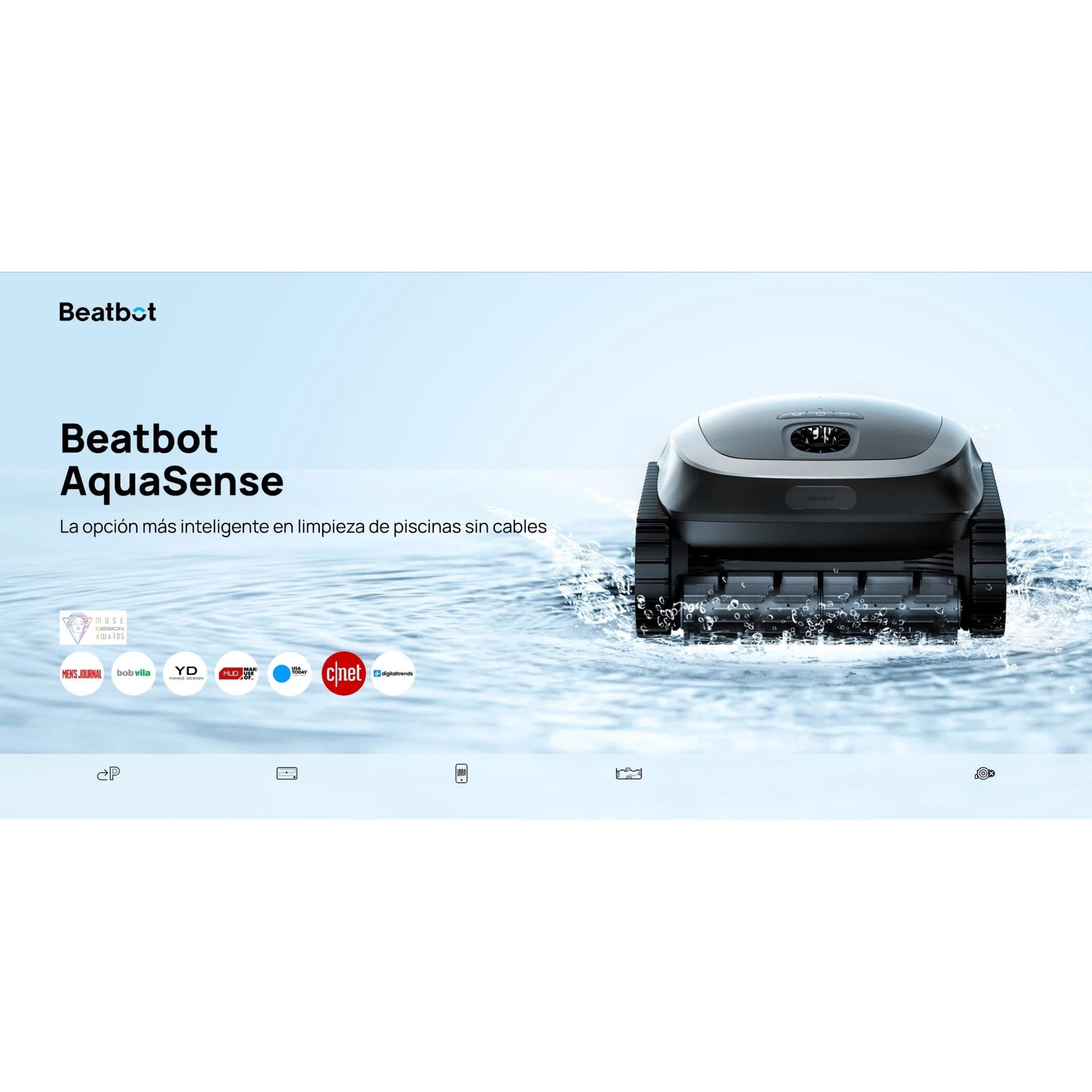Beatbot - Robot limpiafondos de piscina sin cables AquaSense - BricoandPool