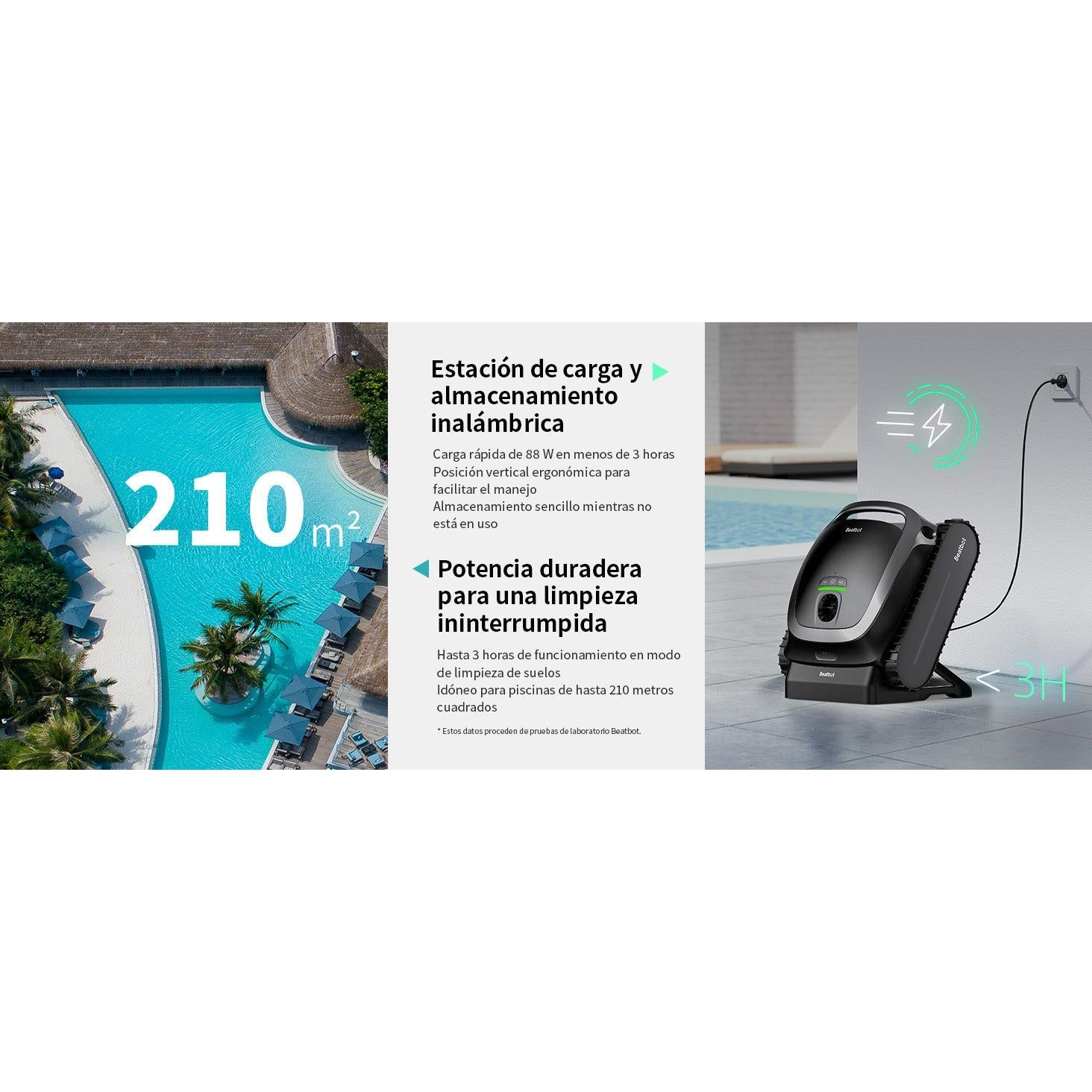 Beatbot - Robot limpiafondos de piscina sin cables AquaSense - BricoandPool