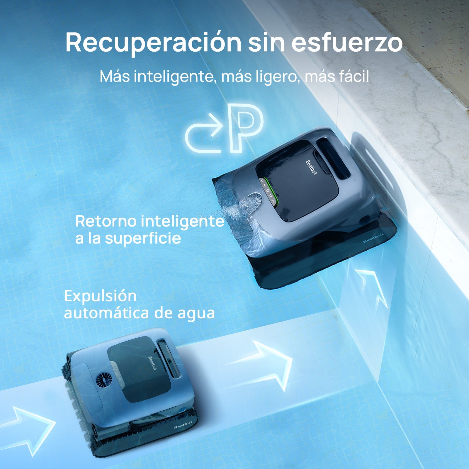 Beatbot - Robot limpiafondos de piscina sin cables AquaSense Pro - BricoandPool