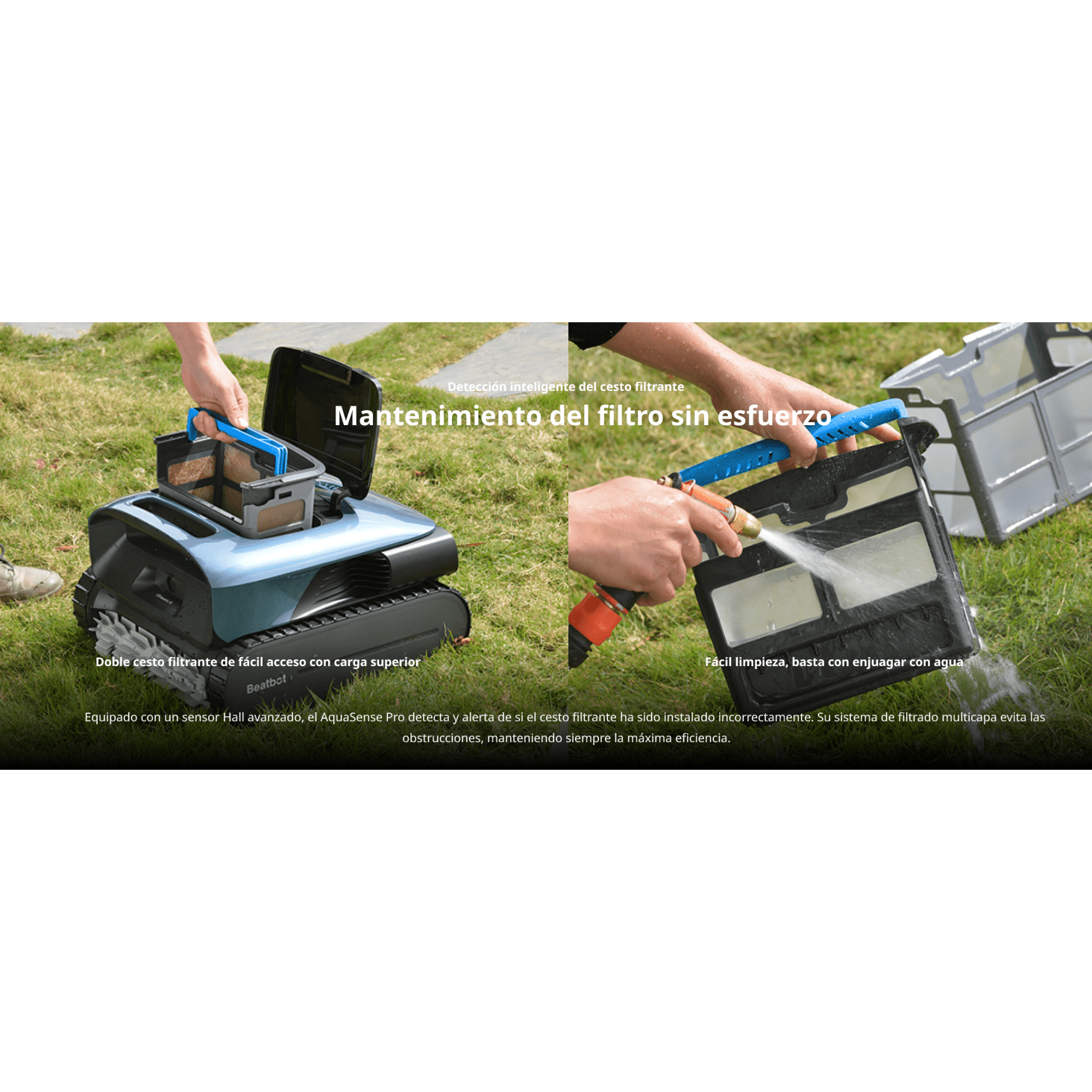 Beatbot - Robot limpiafondos de piscina sin cables AquaSense Pro - BricoandPool