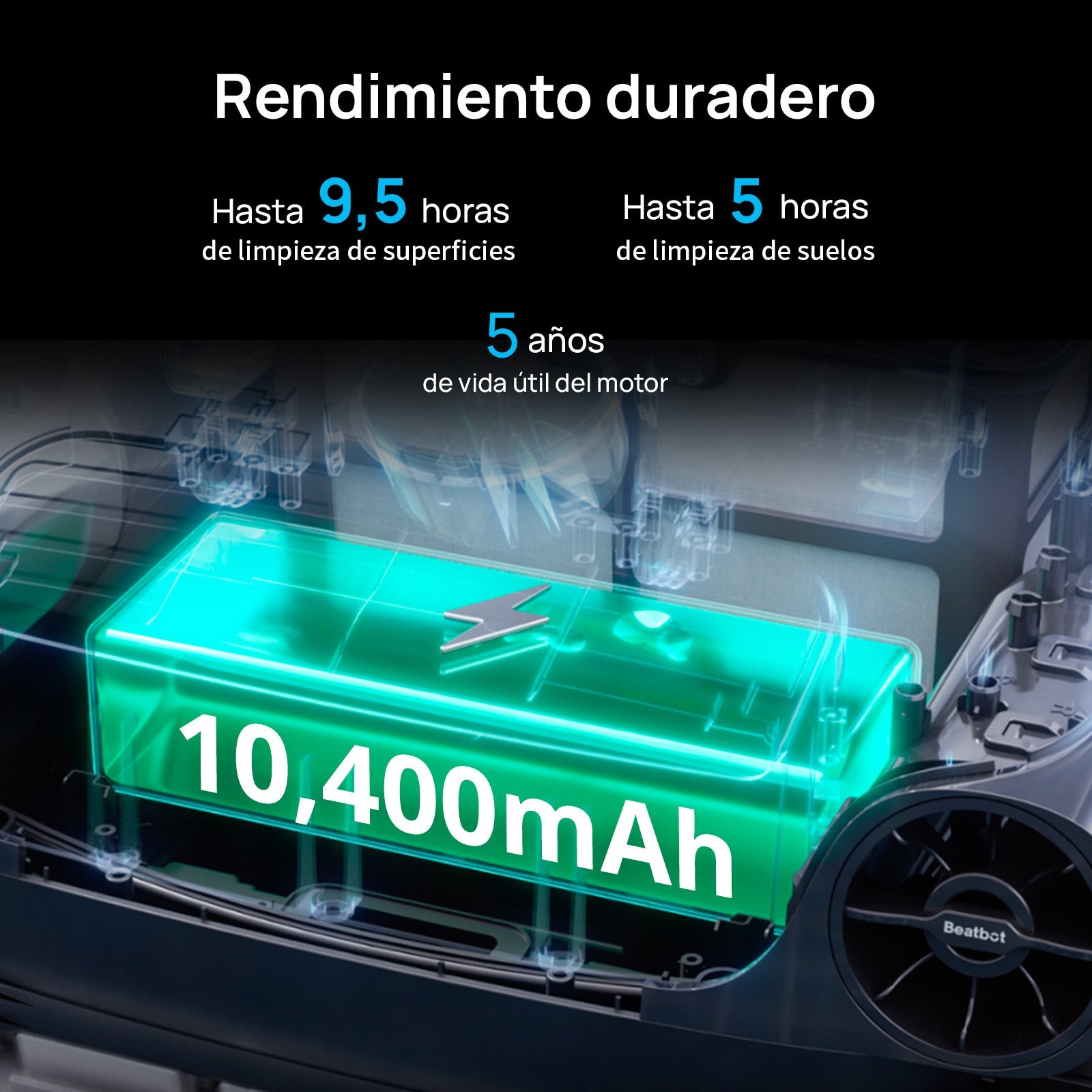 Beatbot - Robot limpiafondos de piscina sin cables AquaSense Pro - BricoandPool