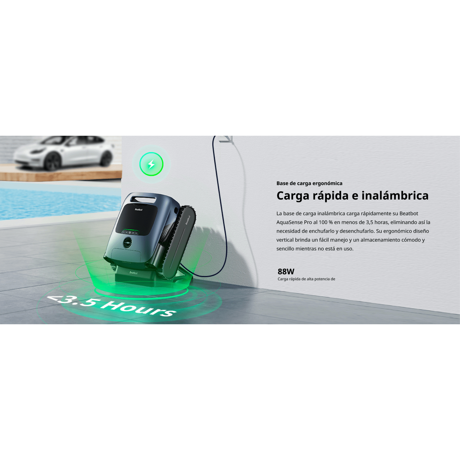 Beatbot - Robot limpiafondos de piscina sin cables AquaSense Pro - BricoandPool