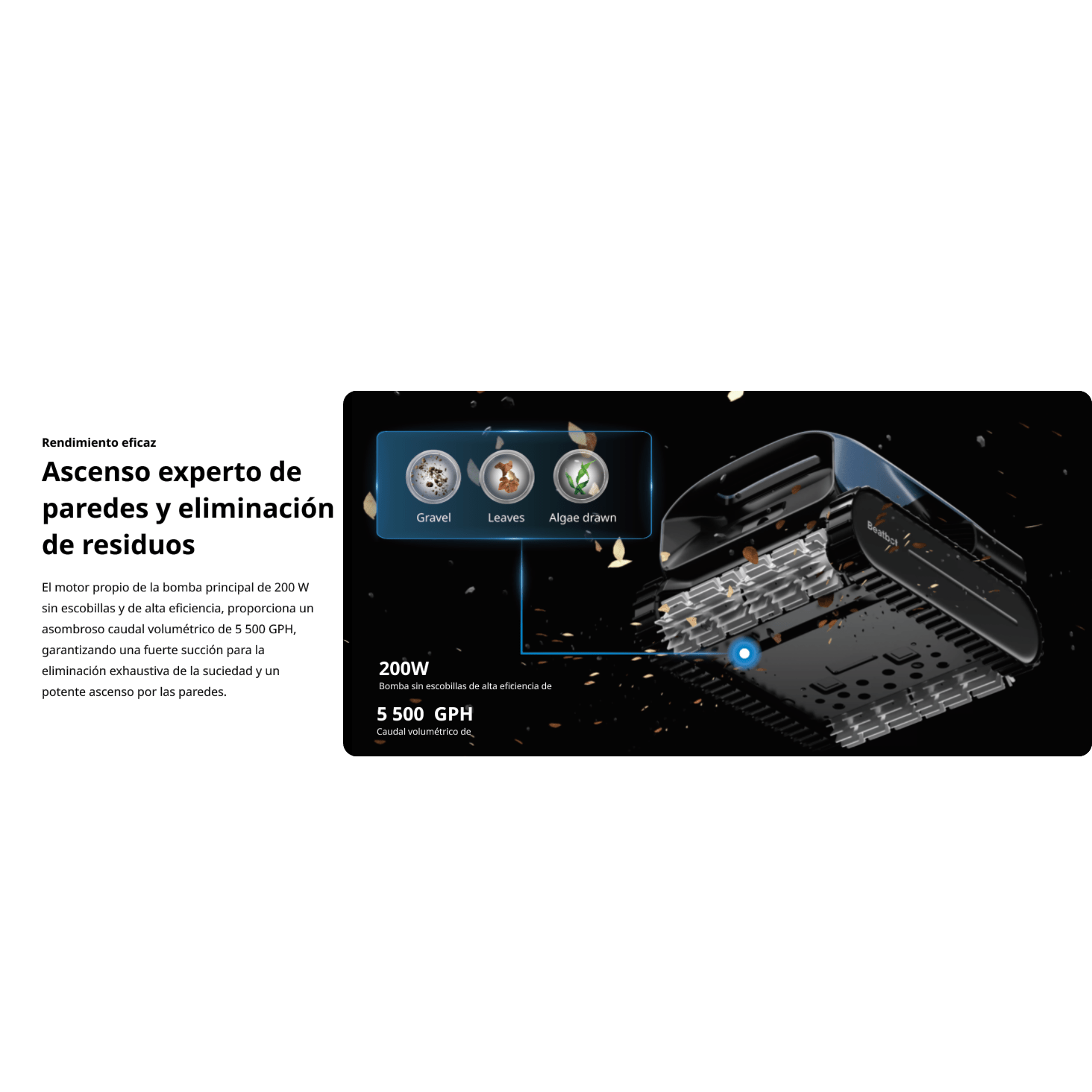 Beatbot - Robot limpiafondos de piscina sin cables AquaSense Pro - BricoandPool