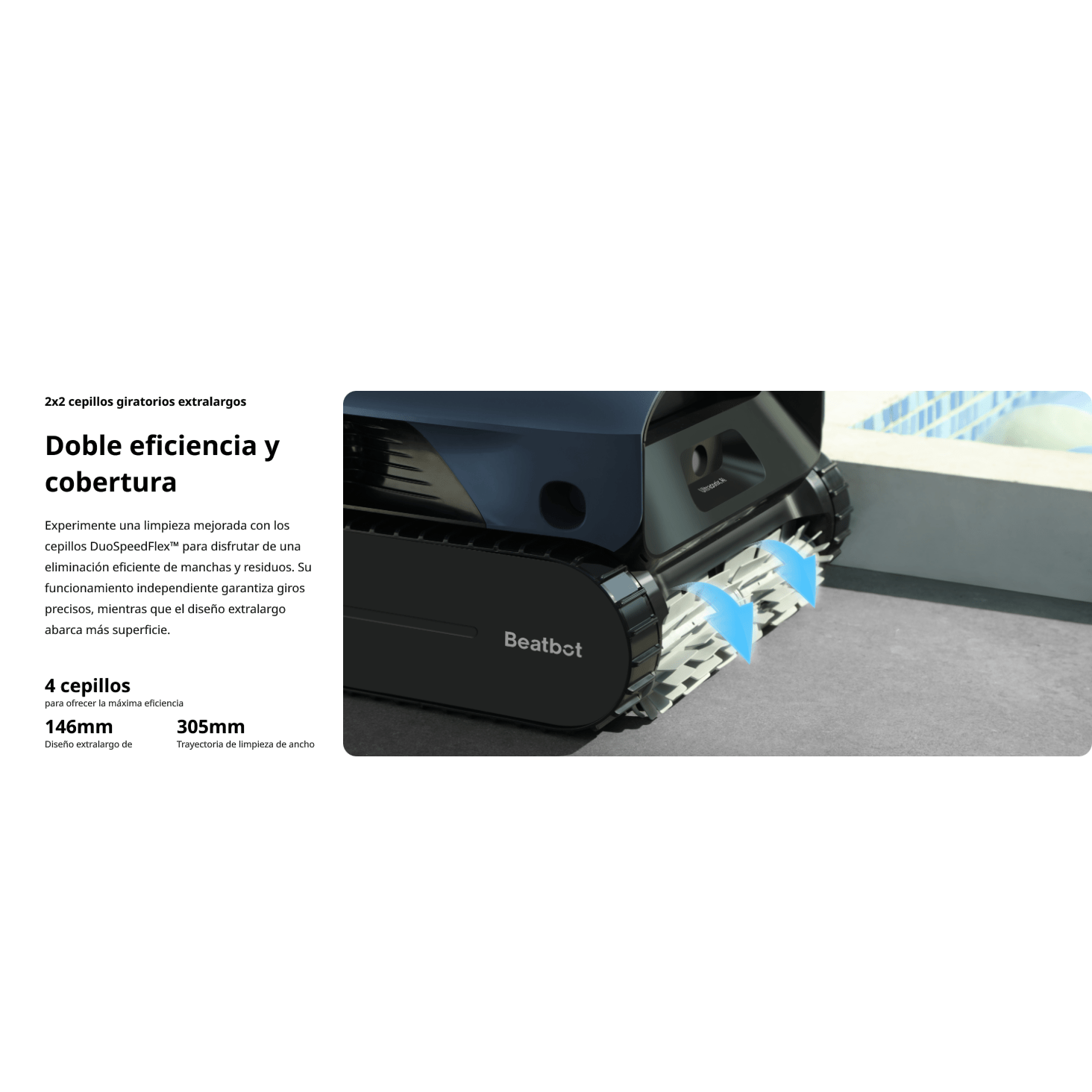 Beatbot - Robot limpiafondos de piscina sin cables AquaSense Pro - BricoandPool