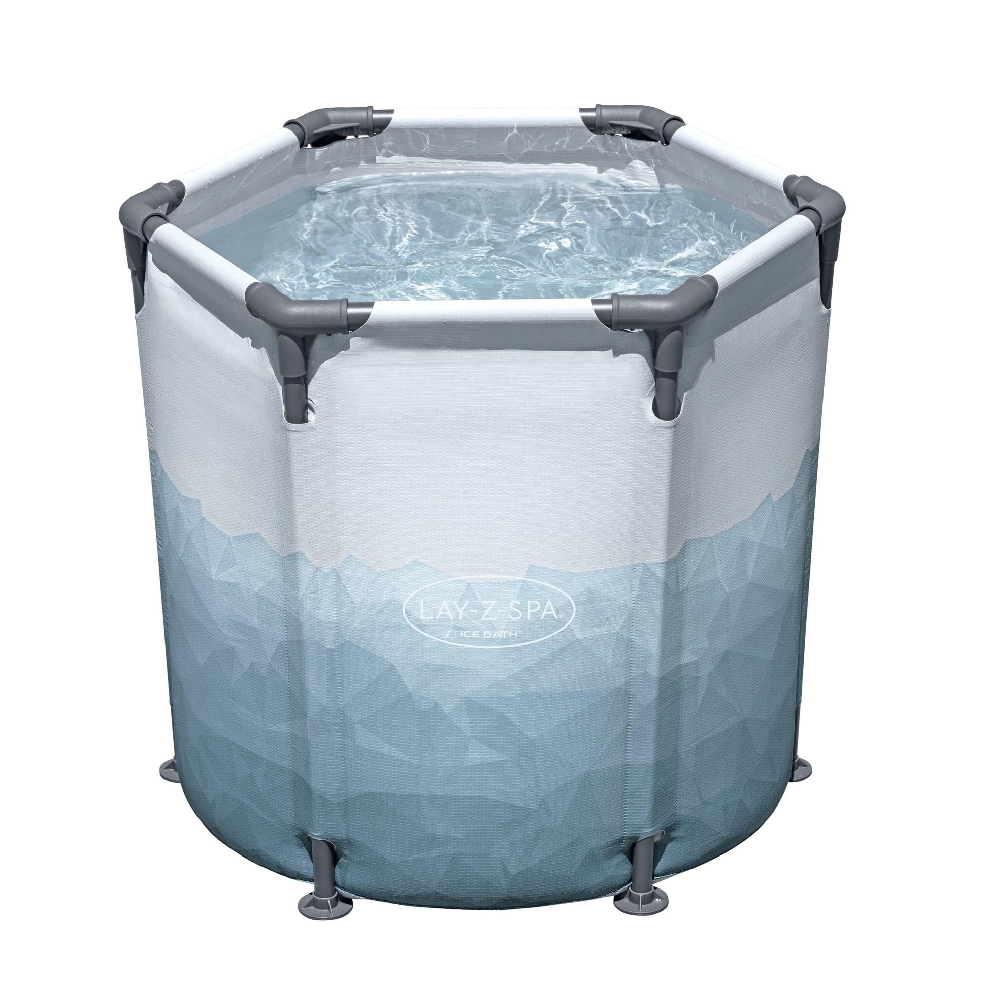 Bestway - Baño de hielo hinchable Glacial Dip 90 cm x 80 cm con filtro y cubierta - BricoandPool