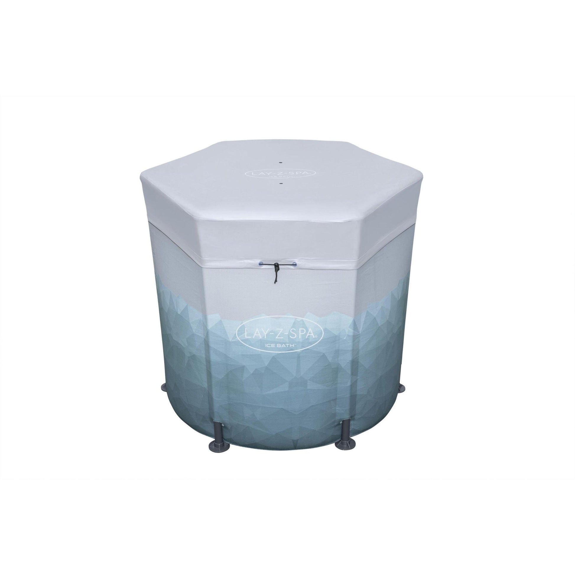 Bestway - Baño de hielo hinchable Glacial Dip 90 cm x 80 cm con filtro y cubierta - BricoandPool