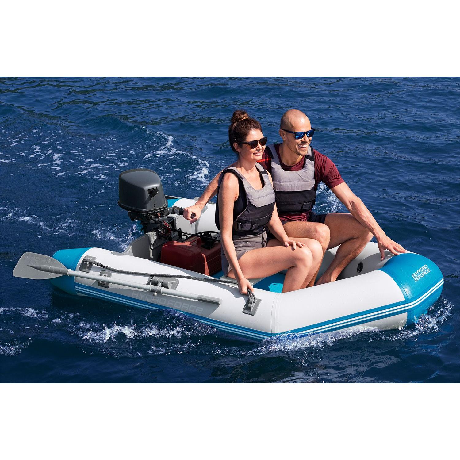 Bestway – Barca hinchable Hydro - Force Caspian Boat Set (230 × 130 × 33 cm) - BricoandPool
