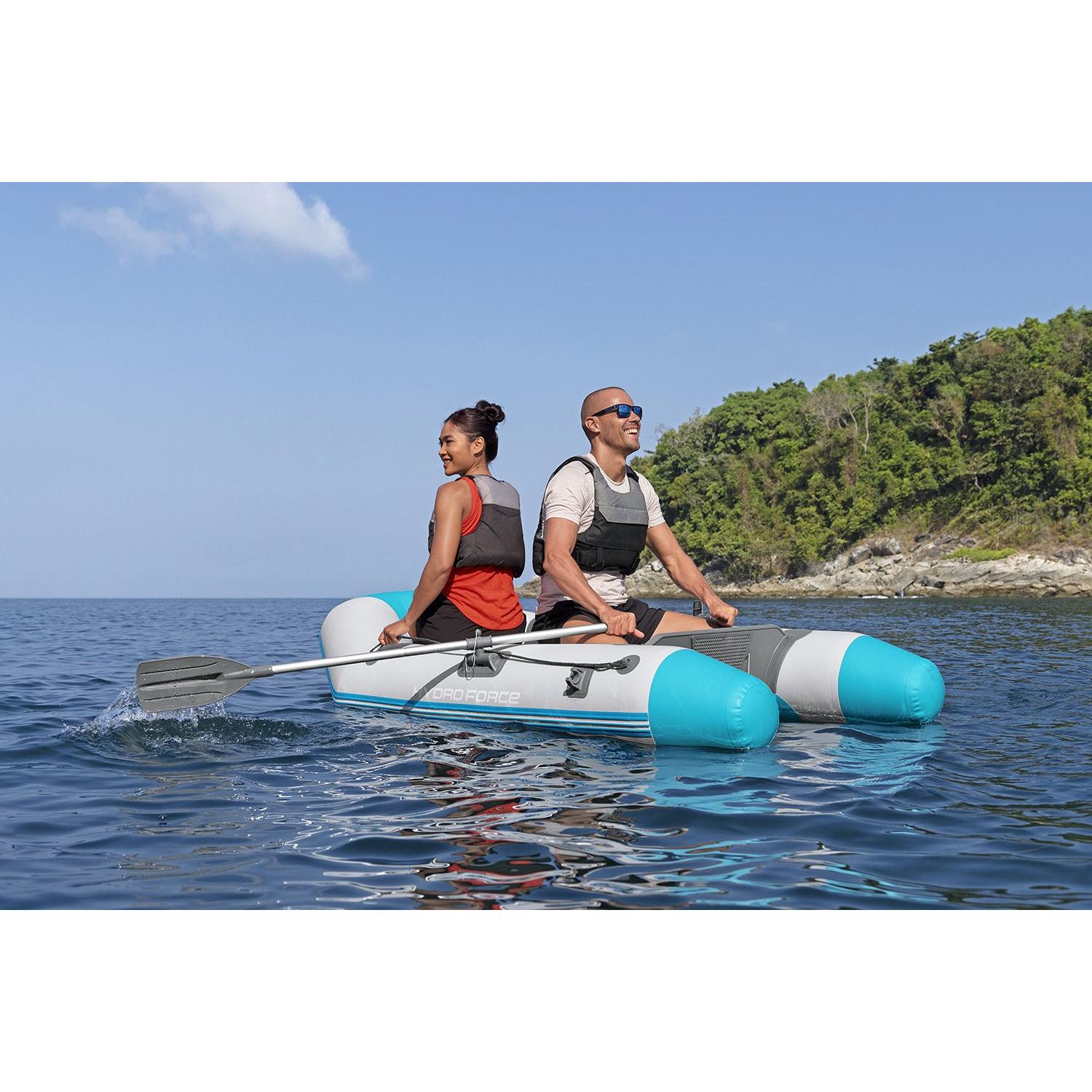 Bestway – Barca hinchable Hydro - Force Corinth Elite Boat Set (230 × 130 × 33 cm) - BricoandPool