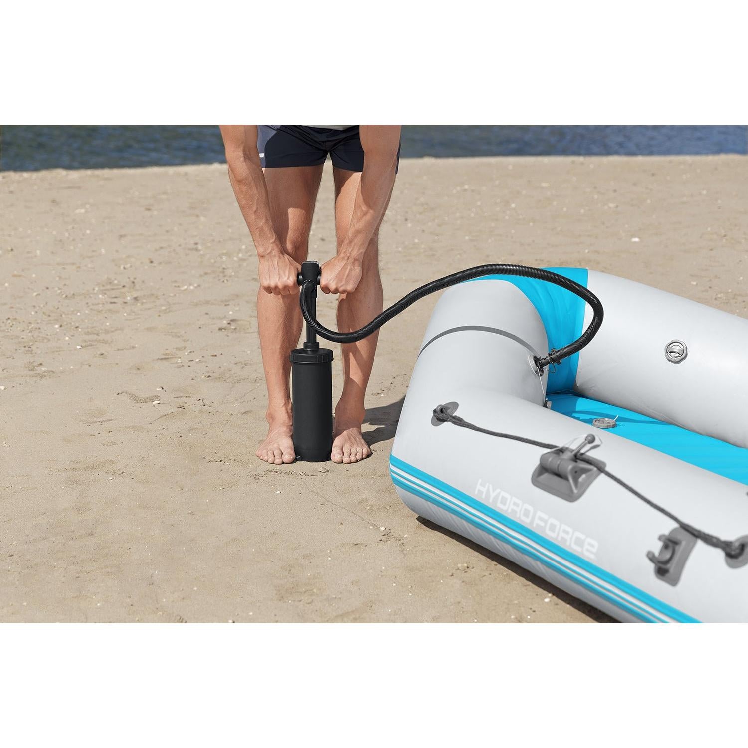 Bestway – Barca hinchable Hydro - Force Corinth Elite Boat Set (230 × 130 × 33 cm) - BricoandPool