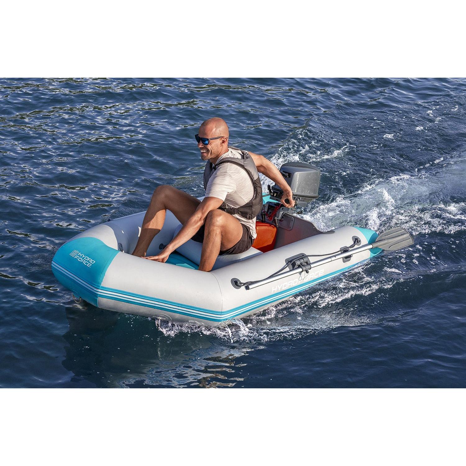 Bestway – Barca hinchable Hydro - Force Corinth Elite Boat Set (230 × 130 × 33 cm) - BricoandPool