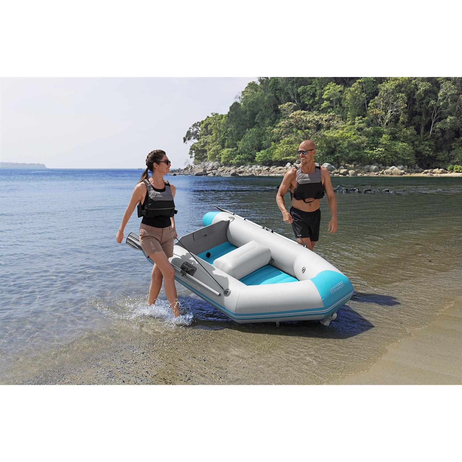 Bestway – Barca hinchable Hydro - Force Corinth Elite Boat Set (230 × 130 × 33 cm) - BricoandPool