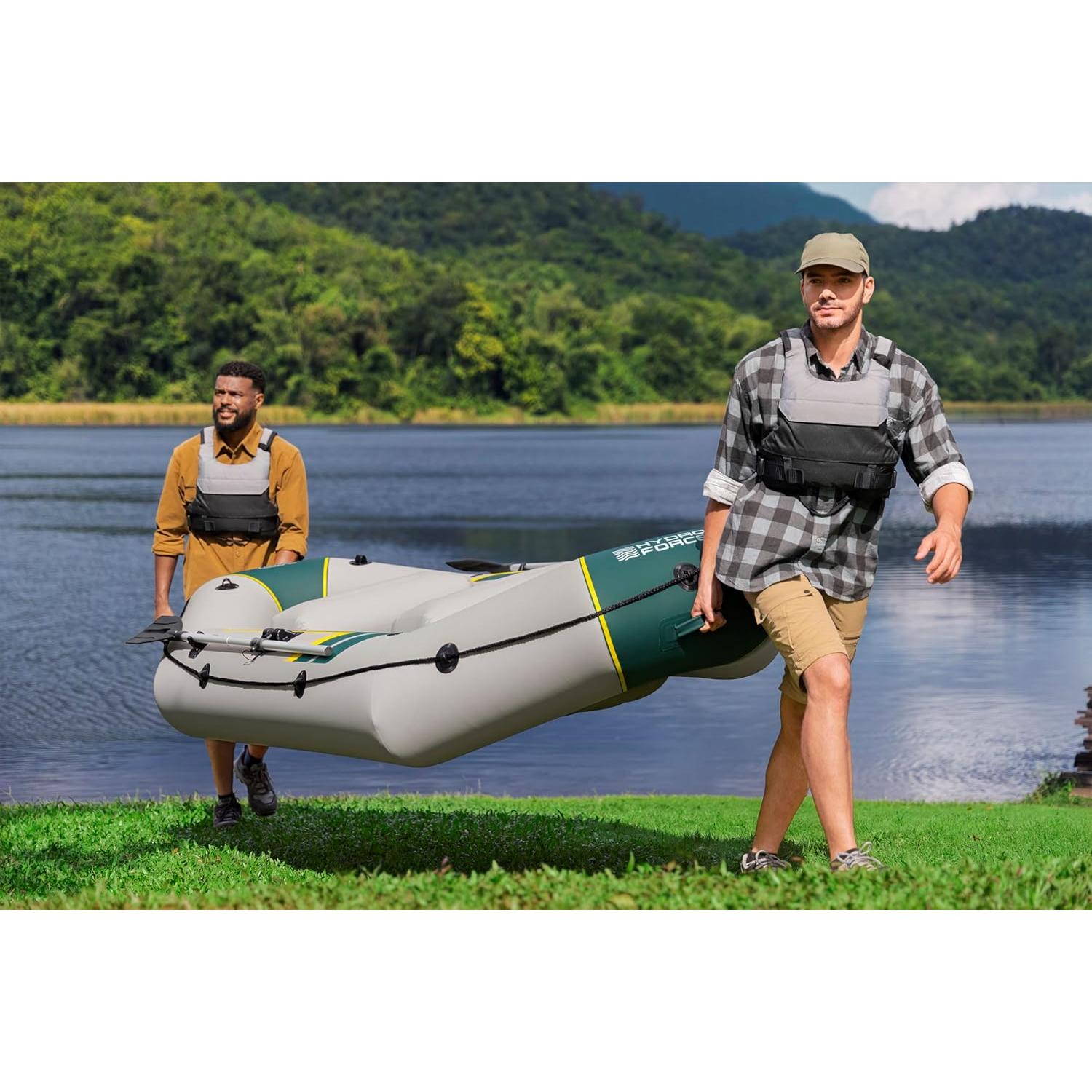 Bestway – Barca hinchable Hydro - Force Ranger Elite X3 Raft Set (295 × 130 cm) - BricoandPool