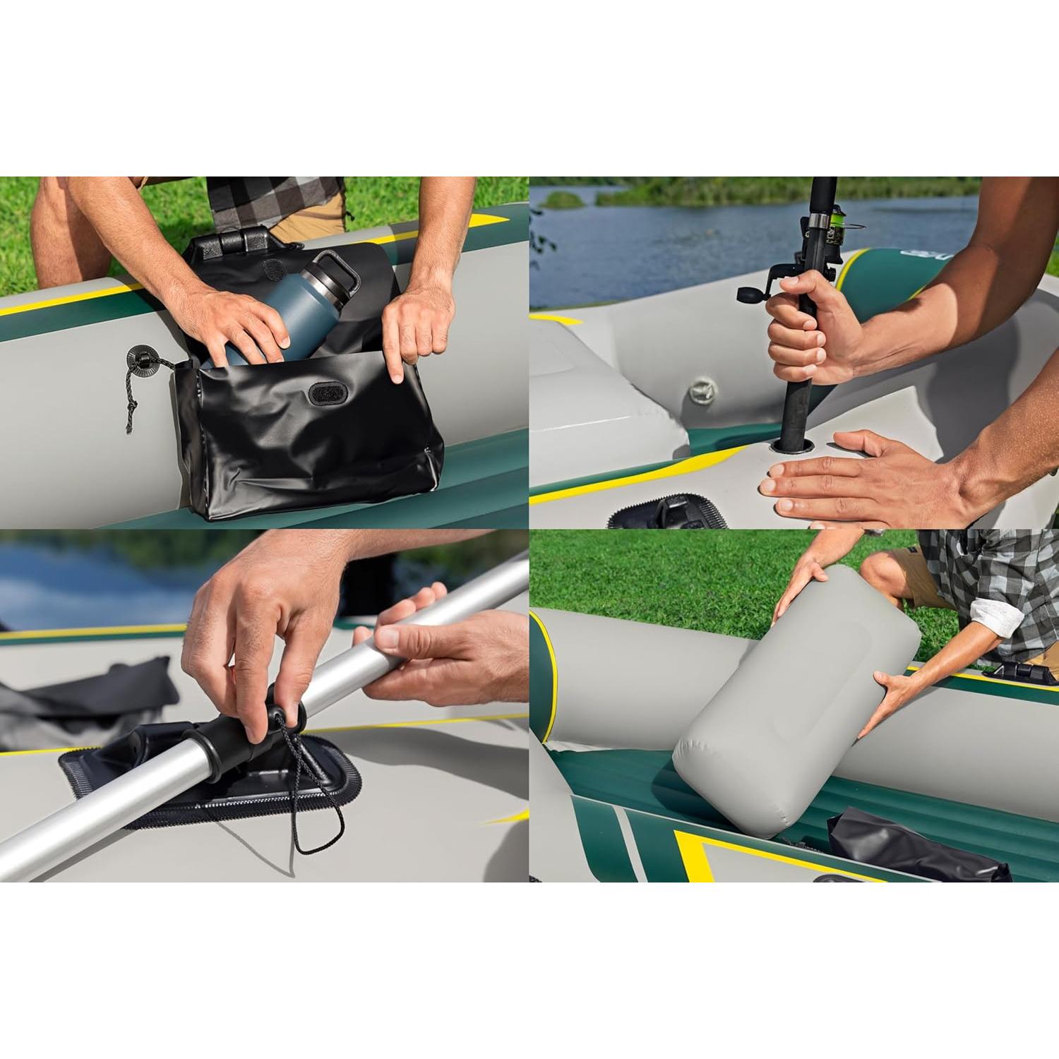 Bestway – Barca hinchable Hydro - Force Ranger Elite X3 Raft Set (295 × 130 cm) - BricoandPool