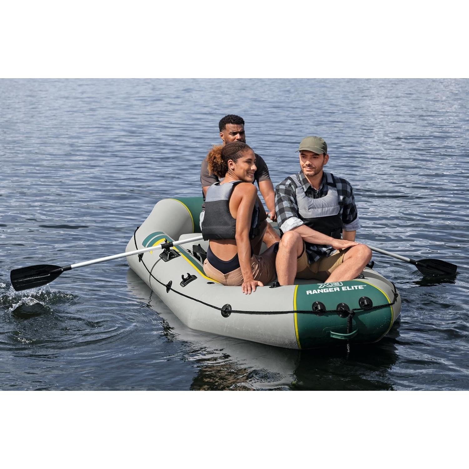 Bestway – Barca hinchable Hydro - Force Ranger Elite X3 Raft Set (295 × 130 cm) - BricoandPool