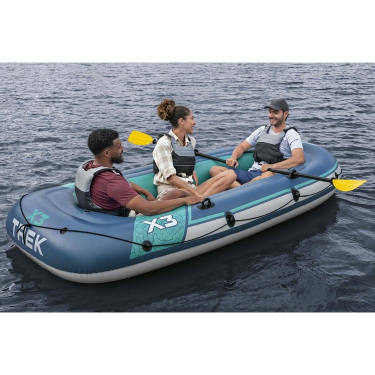 Bestway – Barca hinchable Hydro - Force Trek X3 Raft Set (294 × 137 cm) - BricoandPool