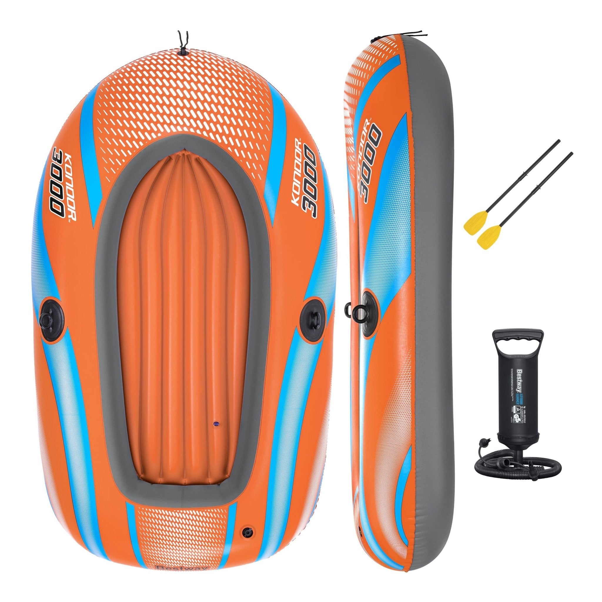 Bestway – Barca hinchable Kondor 3000 Raft Set (212 × 122 cm) - BricoandPool
