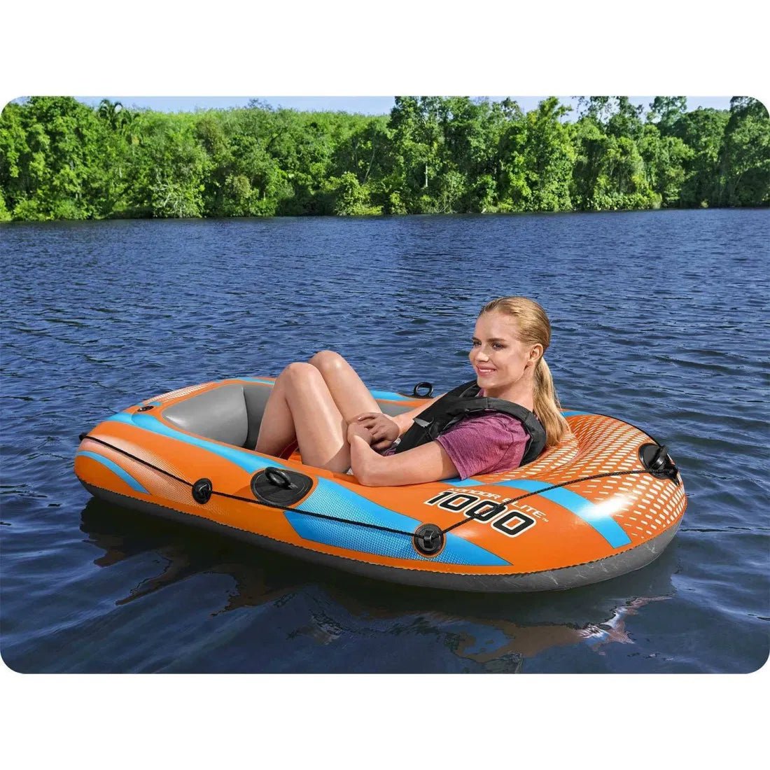 Bestway – Barca hinchable Kondor Elite 1000 Raft (162 × 96 cm) - BricoandPool