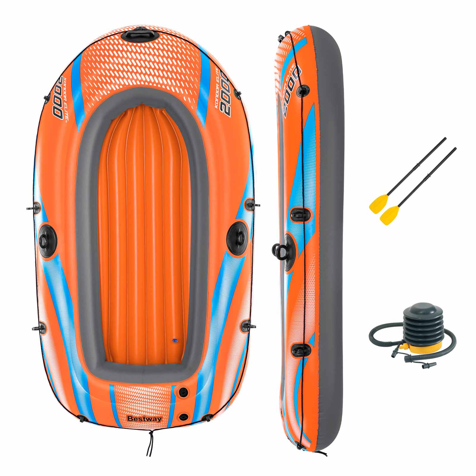 Bestway – Barca hinchable Kondor Elite 2000 Raft (193 × 106 cm) - BricoandPool