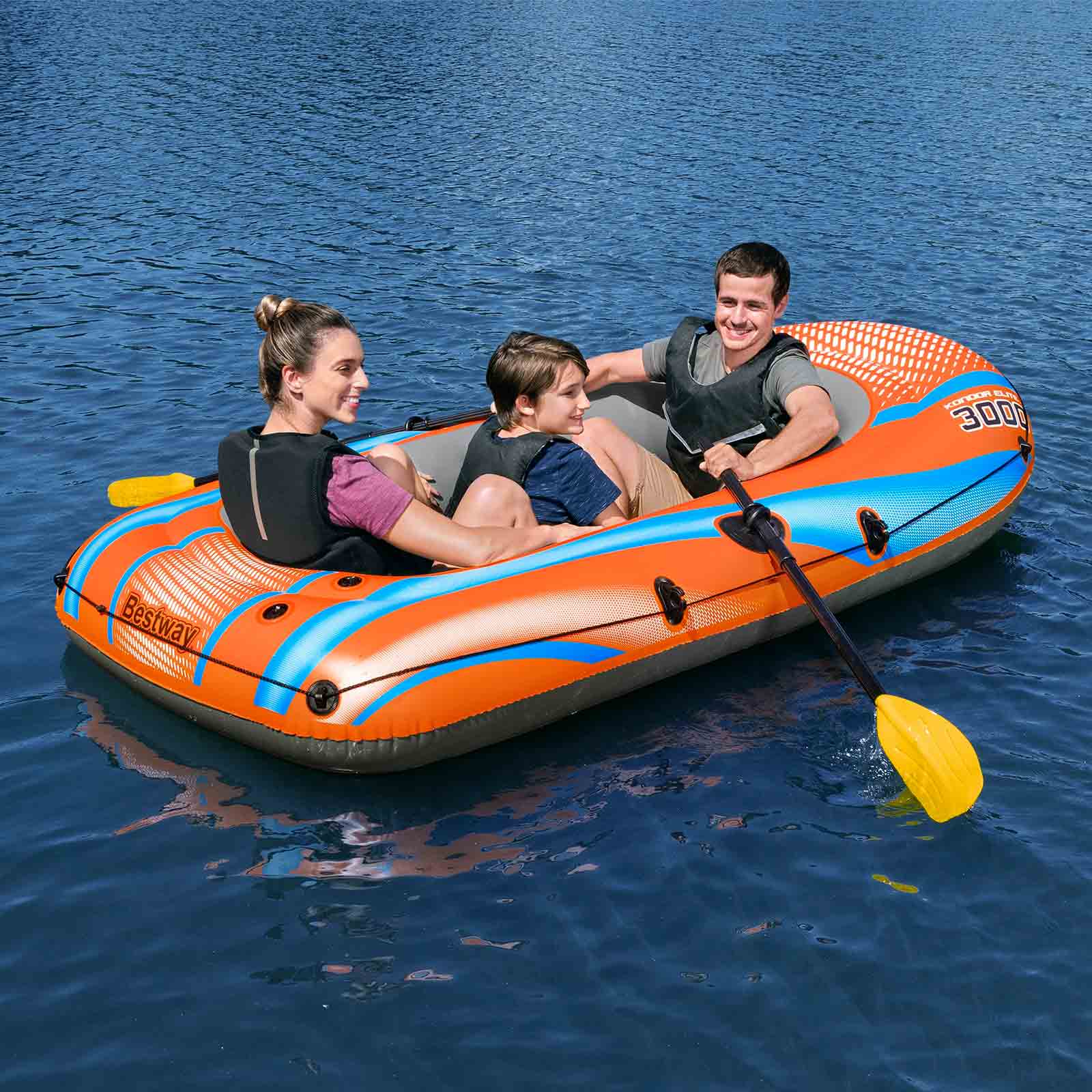 Bestway – Barca hinchable Kondor Elite 3000 Raft Set (246 × 122 cm) - BricoandPool