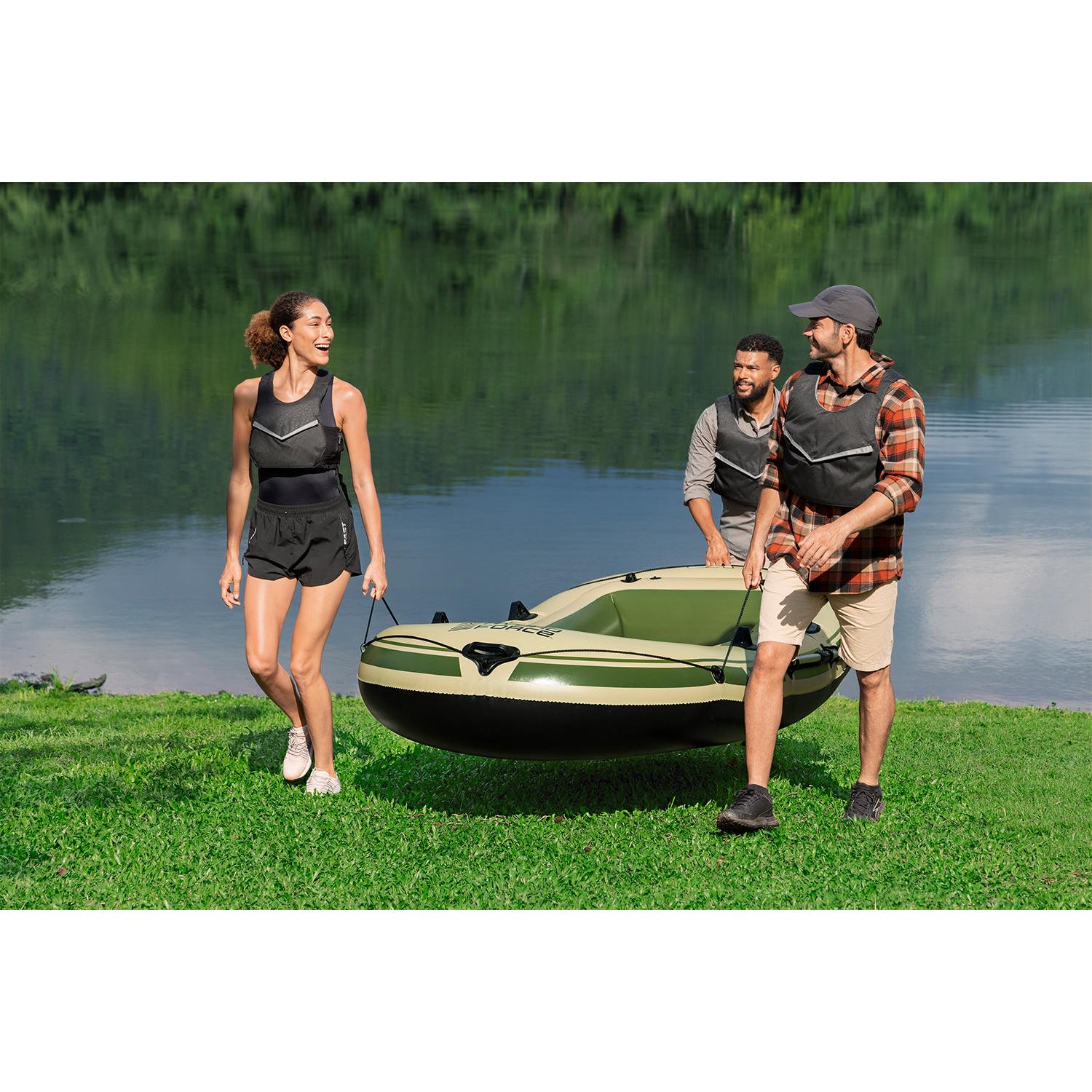 Bestway – Barca hinchable Voyager X3 Raft Set (294 × 137 cm) - BricoandPool