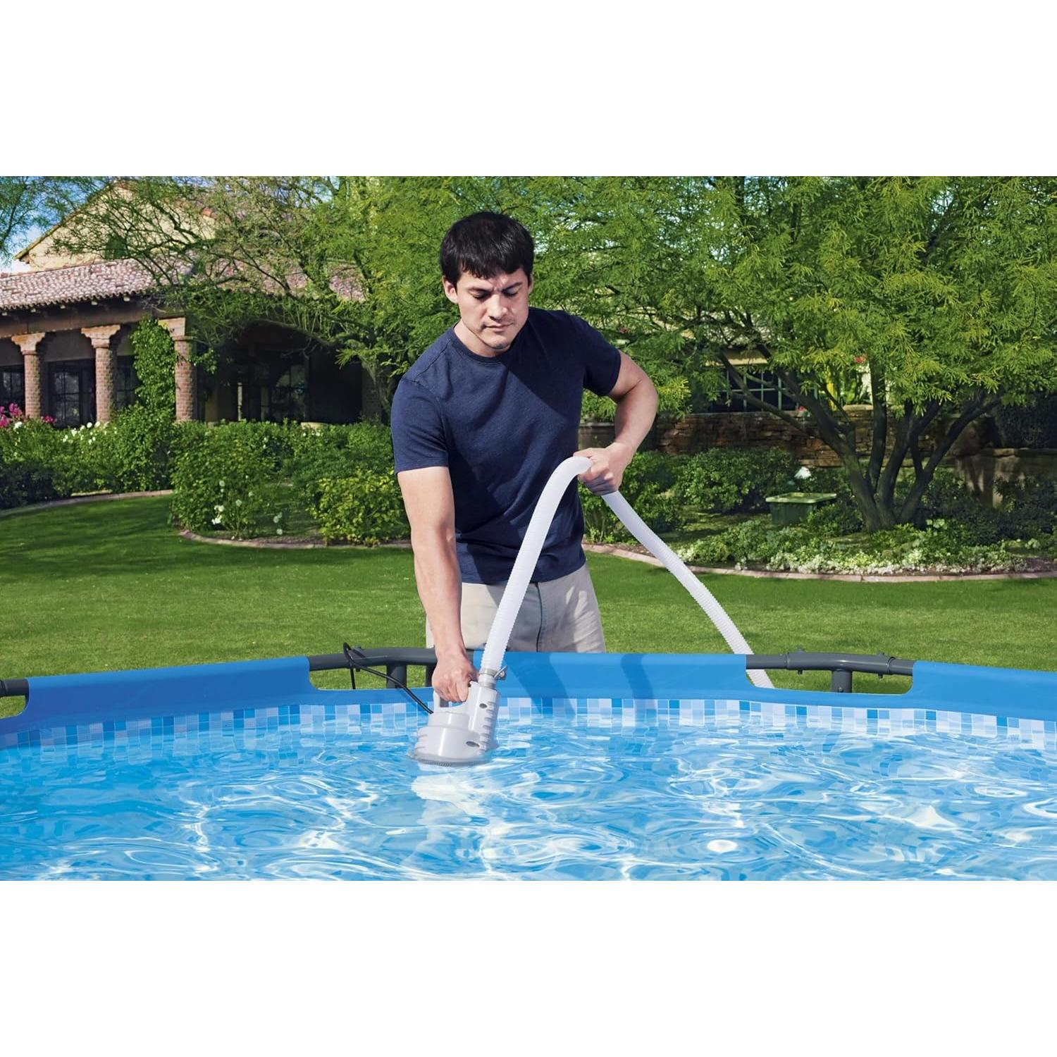 Bestway - Bomba de drenaje y desagüe Flowclear 58230 para piscinas elevadas - BricoandPool