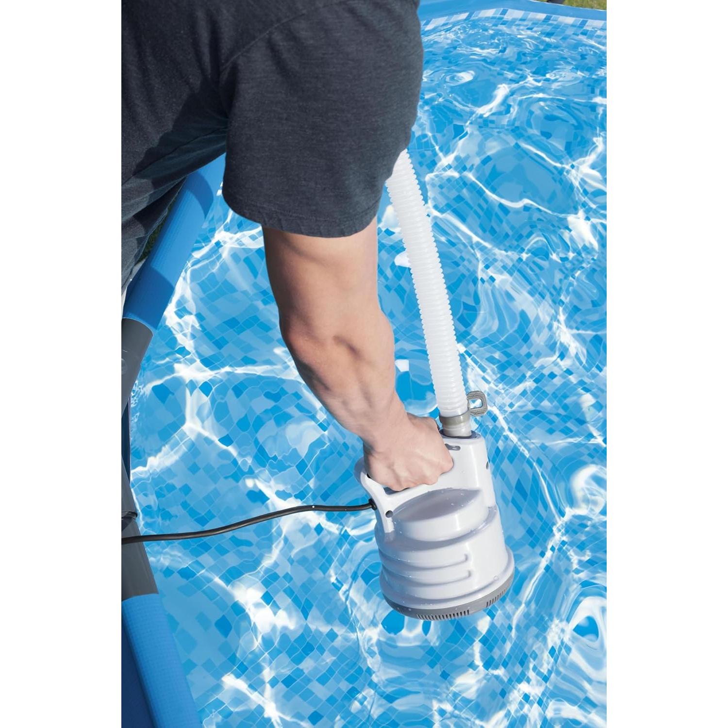 Bestway - Bomba de drenaje y desagüe Flowclear 58230 para piscinas elevadas - BricoandPool