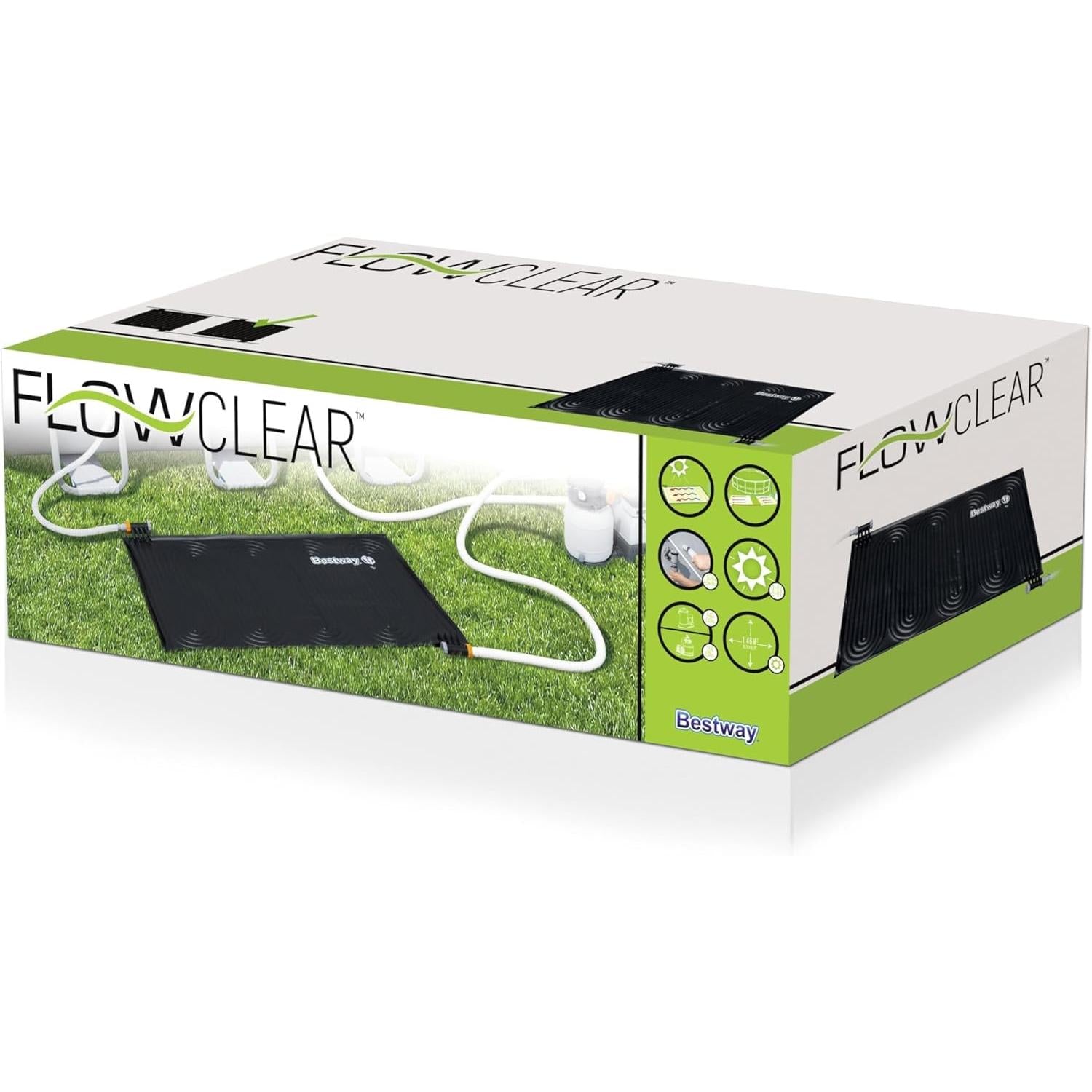 Bestway – Calentador solar Flowclear tipo alfombra (110 × 171 cm) - BricoandPool
