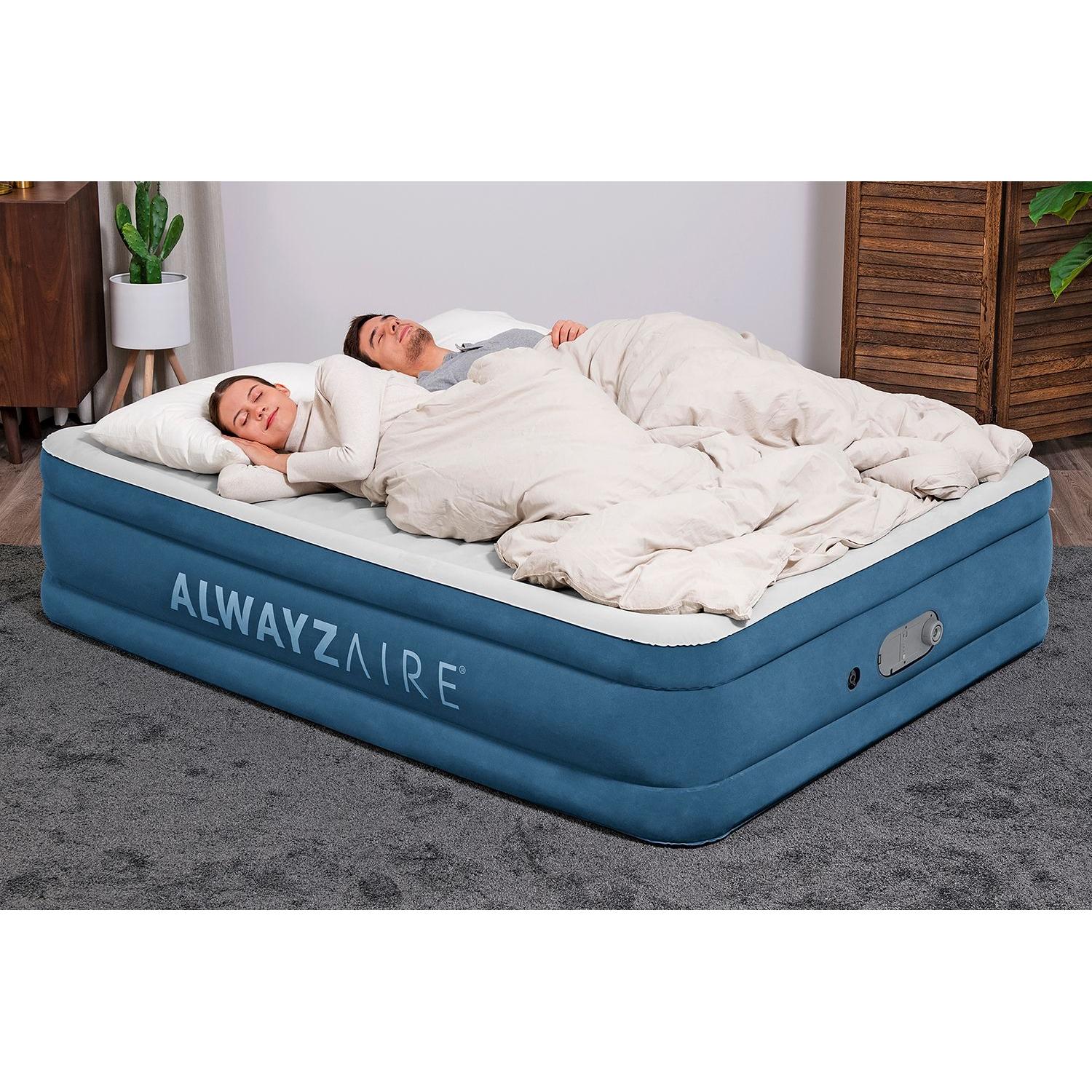 Bestway – Cama hinchable AlwayzAire con doble bomba integrada (203 × 152 × 46 cm) - BricoandPool