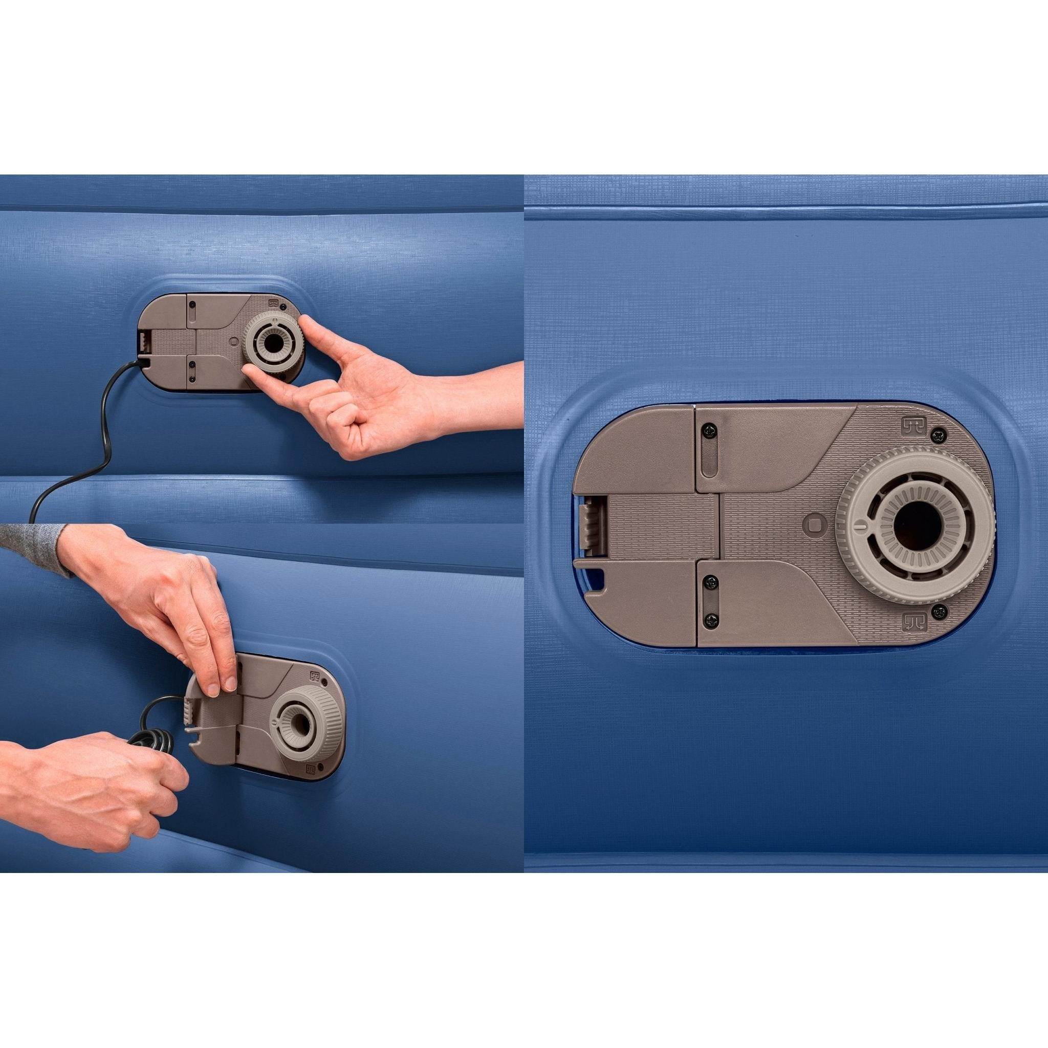 Bestway – Cama hinchable tritech con motor integrado (203 × 152 × 61 cm) - BricoandPool