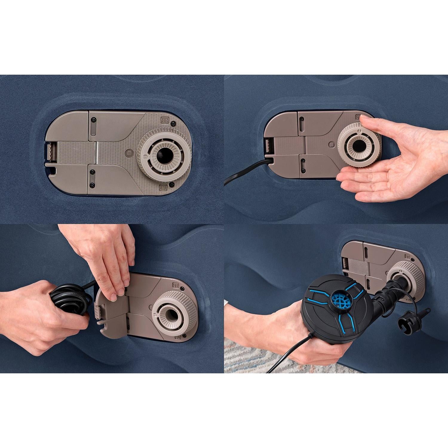 Bestway – Cama hinchable Tritech TruLeisure con bomba eléctrica integrada (203 × 152 × 51 cm) - BricoandPool