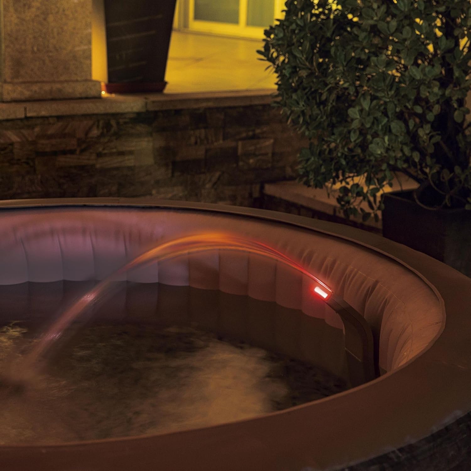 Bestway - Cascada LED relajante para spa Lay - Z - Spa plateado - BricoandPool