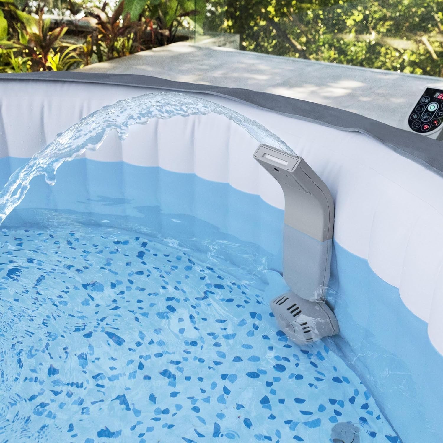 Bestway - Cascada LED relajante para spa Lay - Z - Spa plateado - BricoandPool