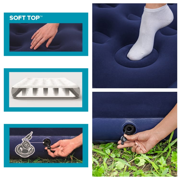 Bestway – Colchón hinchable con bomba de pie integrada - BricoandPool