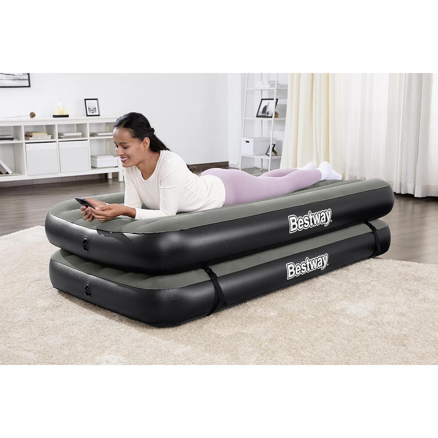 Bestway – Colchón hinchable Tritech 3 en 1 (188 × 99 × 25 cm) - BricoandPool