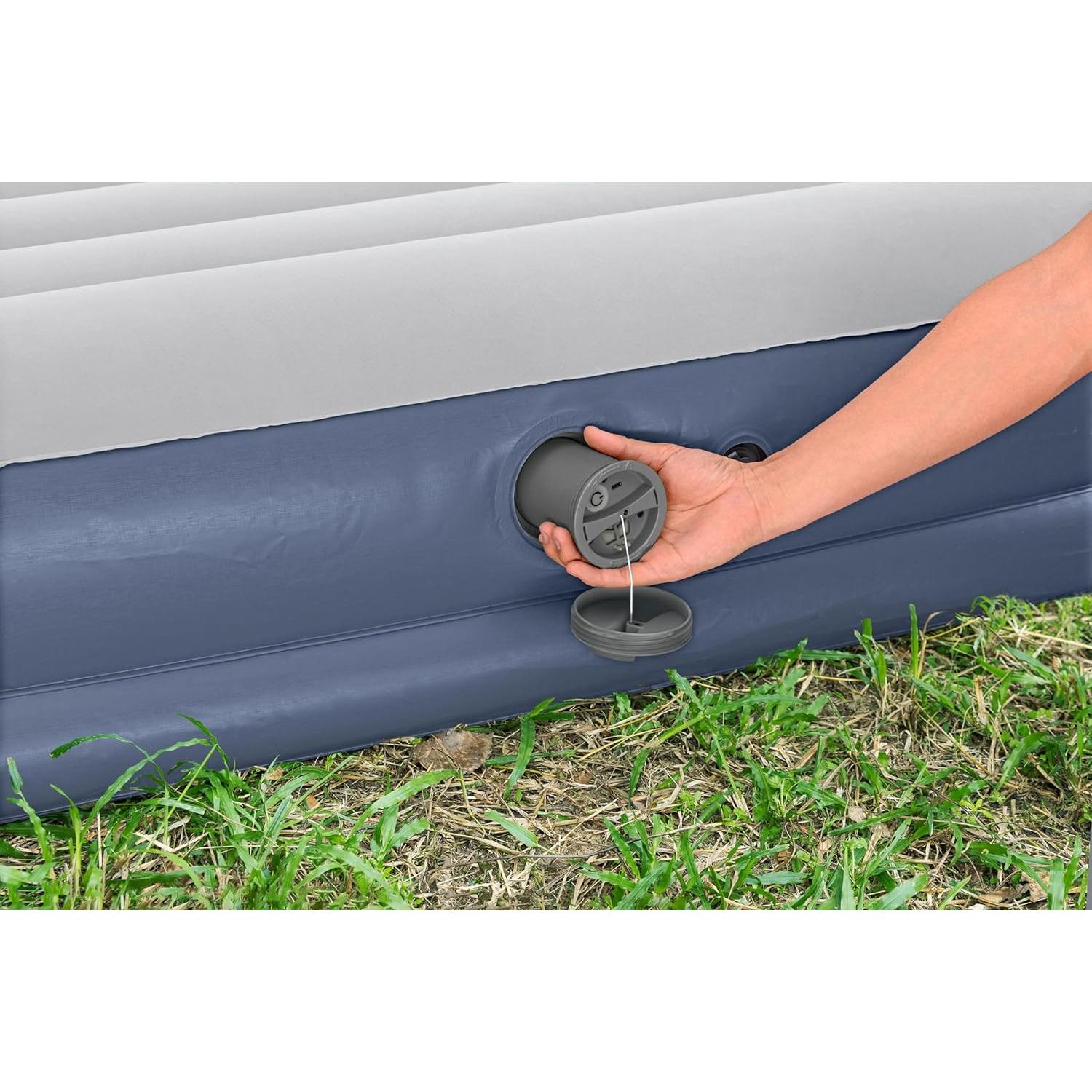 Bestway – Colchón hinchable Tritech con bomba Recargable incorporada (203 × 152 × 36 cm) - BricoandPool