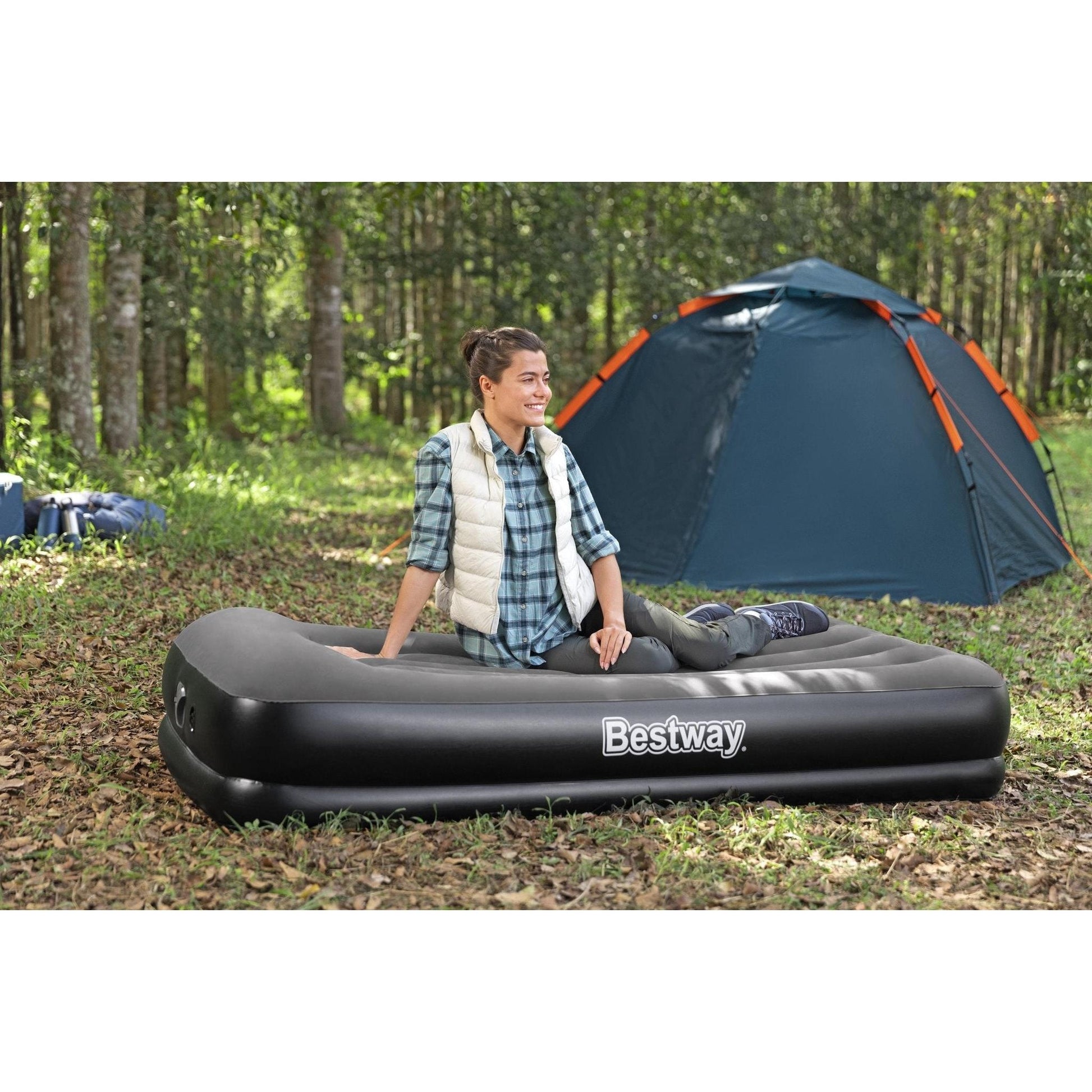 Bestway – Colchón hinchable Tritech con bomba USB integrada 36 cm - BricoandPool