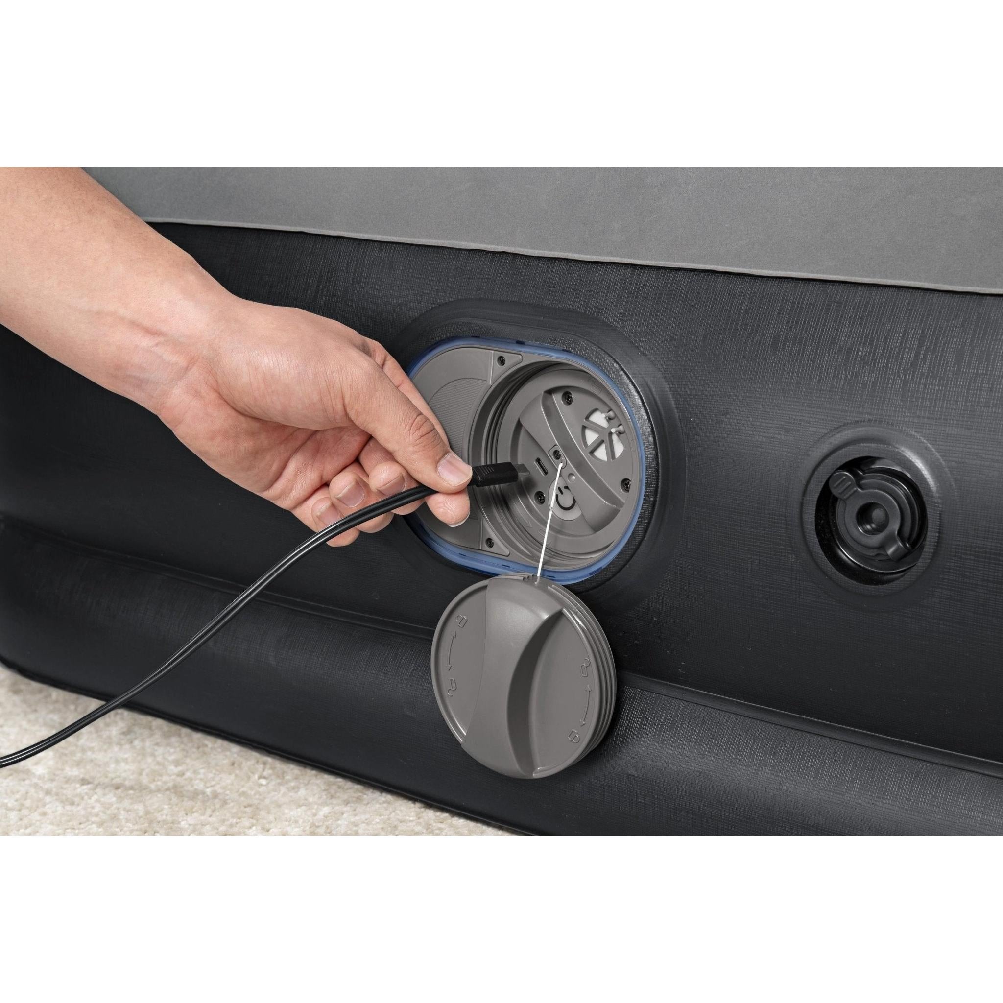 Bestway – Colchón hinchable Tritech con bomba USB integrada 36 cm - BricoandPool