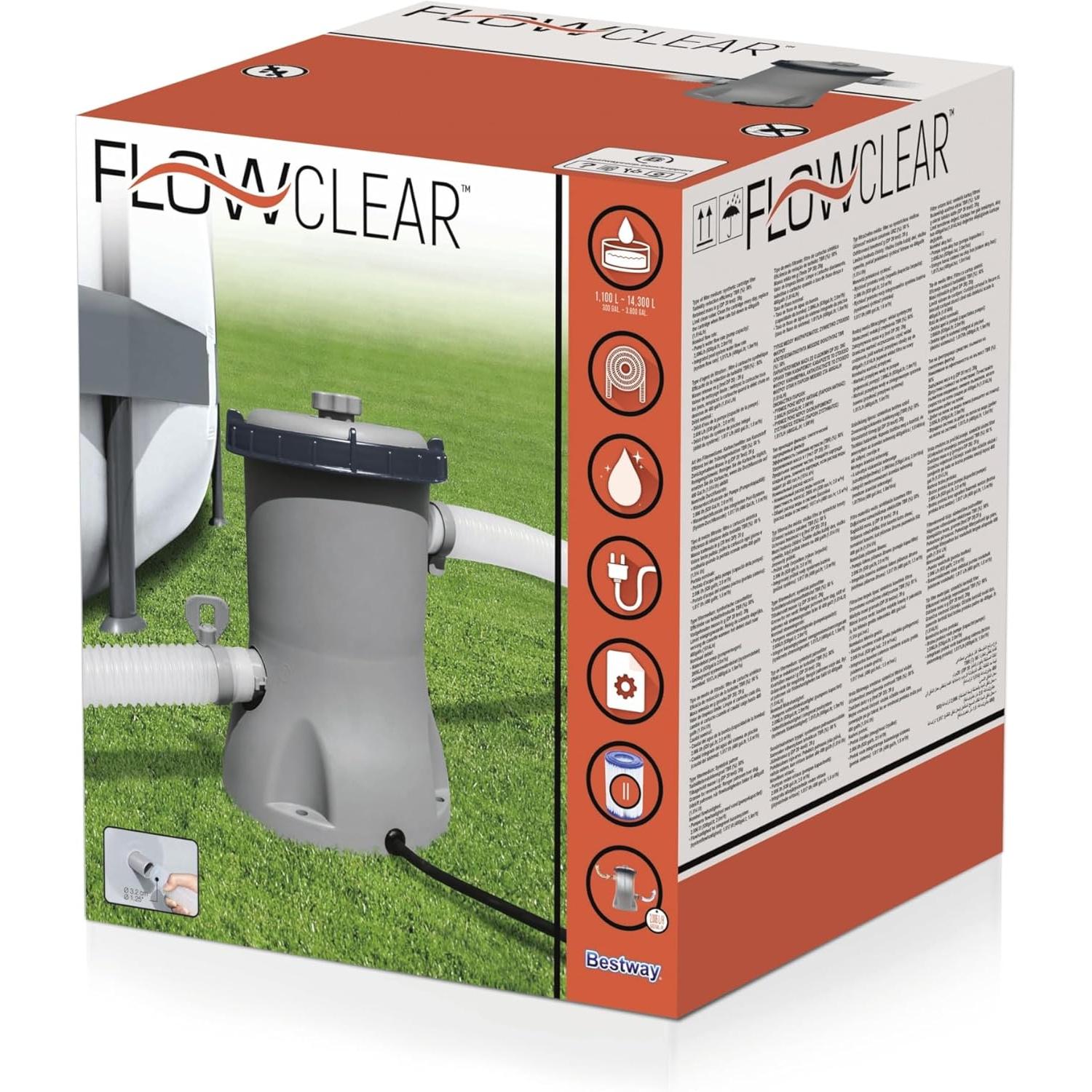 Bestway – Depuradora de cartucho 2.006 L/h Tipo II - BricoandPool